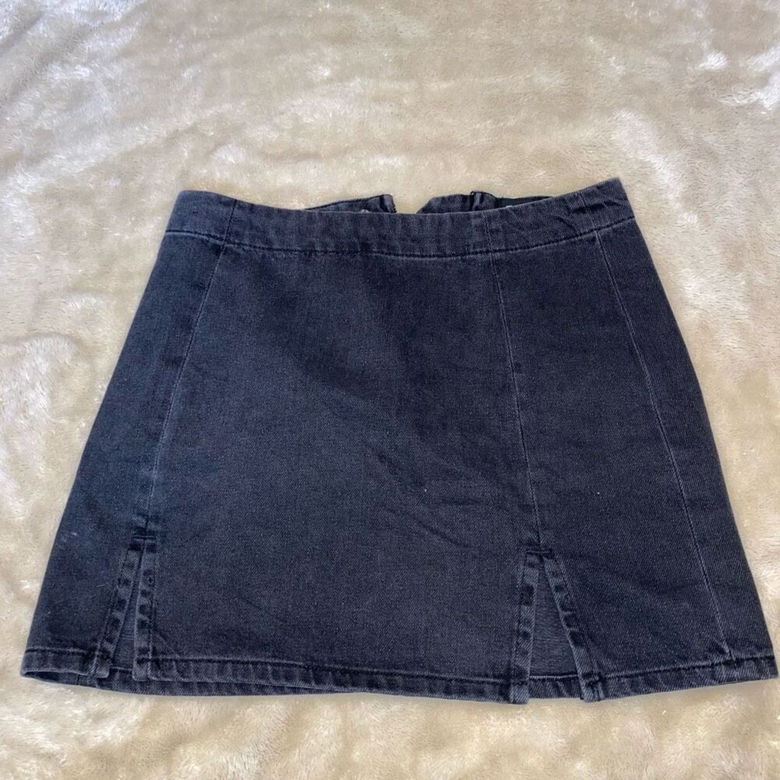 Bdg BDG Urban Outfitters Black Denim Mini Skirt | Sz S Size 27" / US 4 / IT 40 - 2 Thumbnail