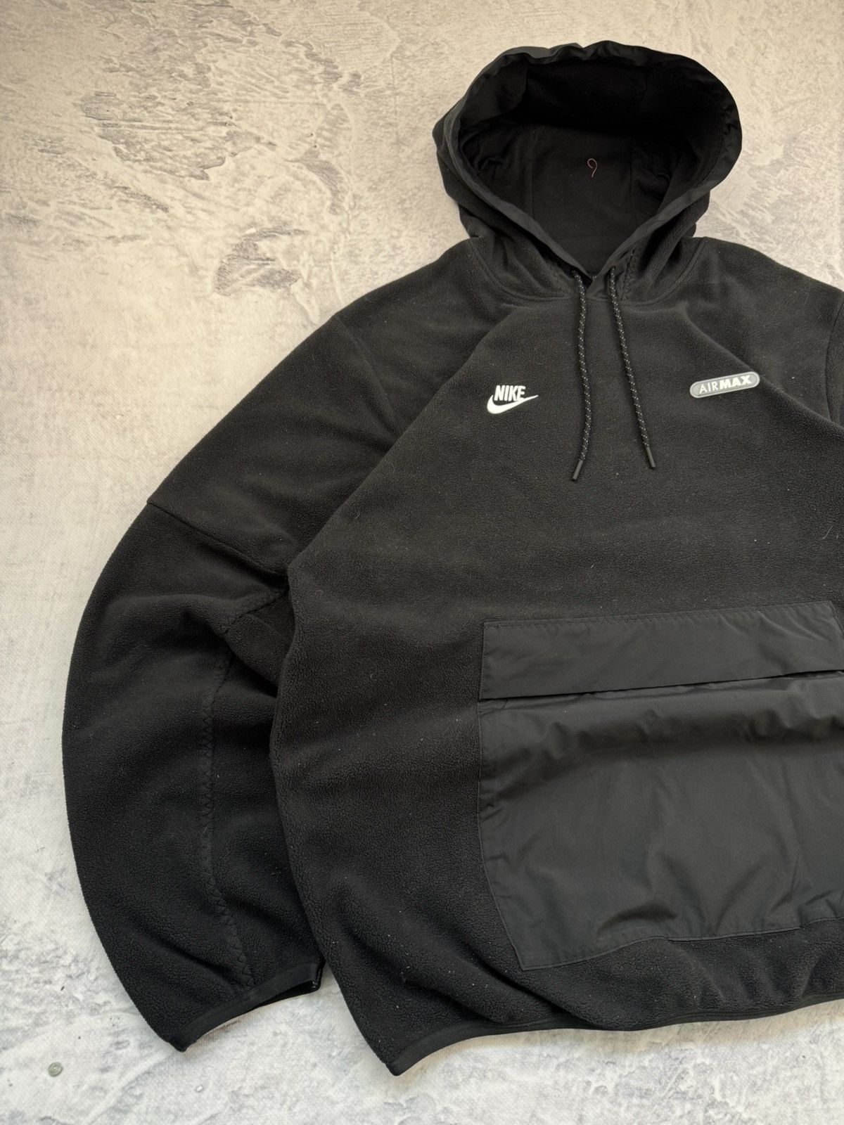 Nike × Vintage NIKE AIR MAX TEDDY VINTAGE CENTER LOGO OVERSIZE BOXY HOODIE Size US L / EU 52-54 / 3 - 2 Thumbnail