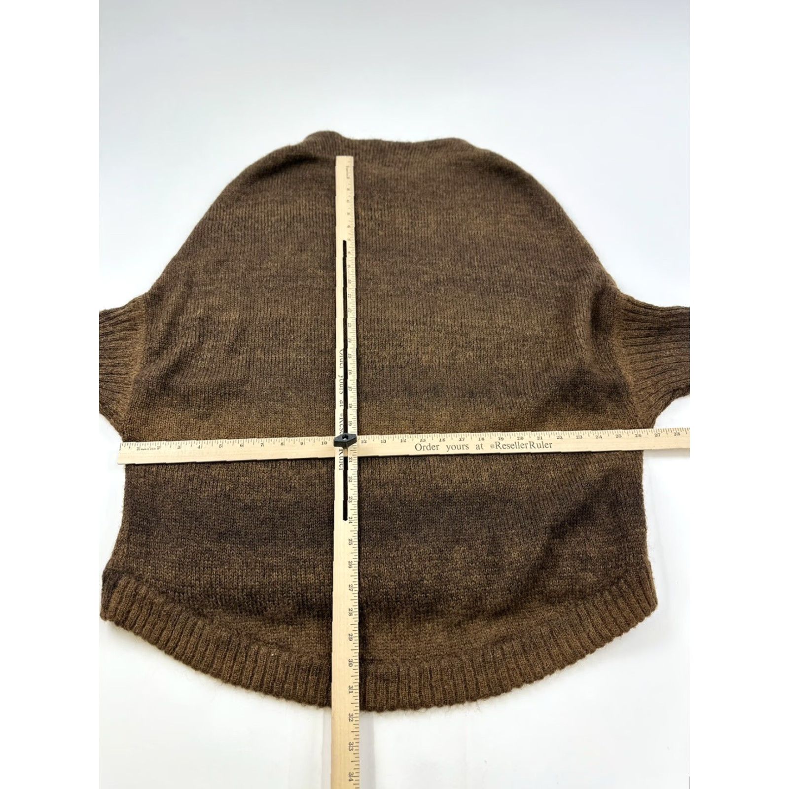 Vintage Magaschoni Sweater Womens Medium Brown Mohair Blend Crewneck 3/4 Sleeve Oversize Size M / US 6-8 / IT 42-44 - 5 Thumbnail