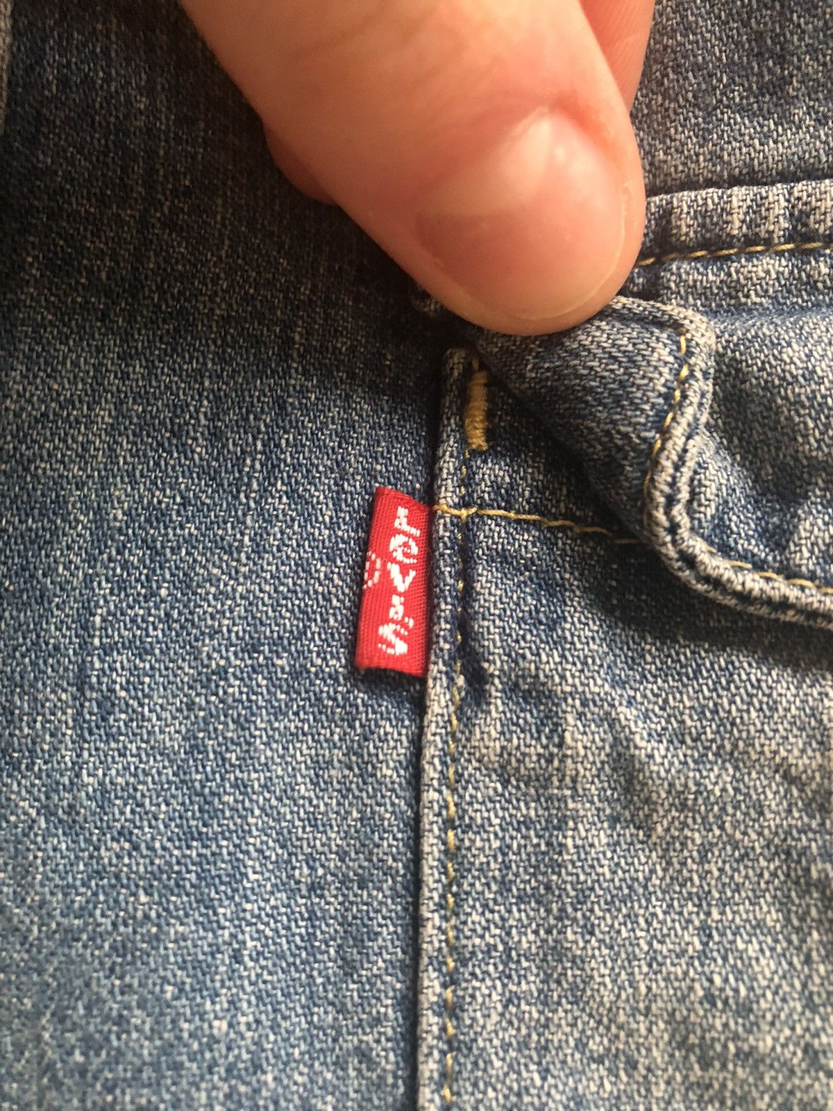Levi's × Vintage LEVI’S VINTAGE CLASSIC DENIM JEAN BUTTON UP SHIRT Size US L / EU 52-54 / 3 - 2 Thumbnail