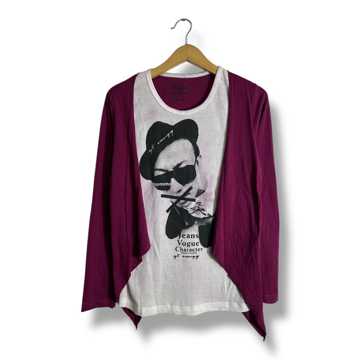 Japanese Brand 2-FIVE HOMME VOGUE DOUBLE LAYER CARDIGAN LONG SLEEVE TEE Size US S / EU 44-46 / 1 - 1 Thumbnail
