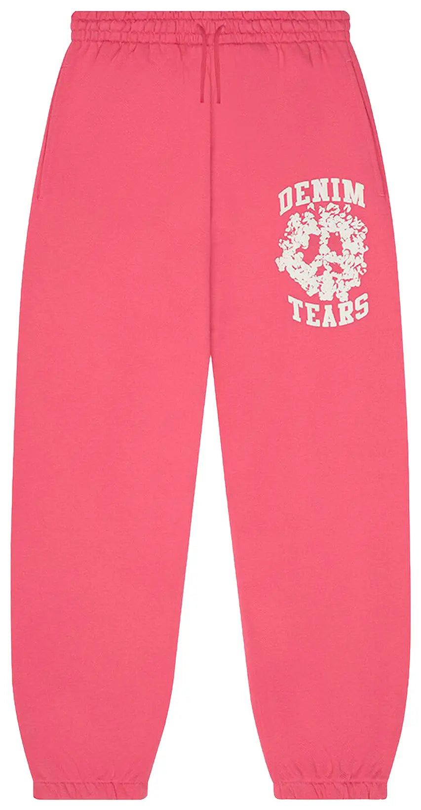 DENIM TEARS Denim University Sweatpants 'Pink' Size US 38 / EU 54 - 1 Thumbnail
