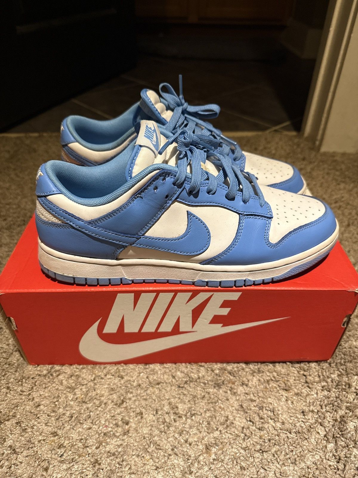 Nike Nike Dunk Low Carolina Blue Size US 10 / EU 43 - 2 Thumbnail