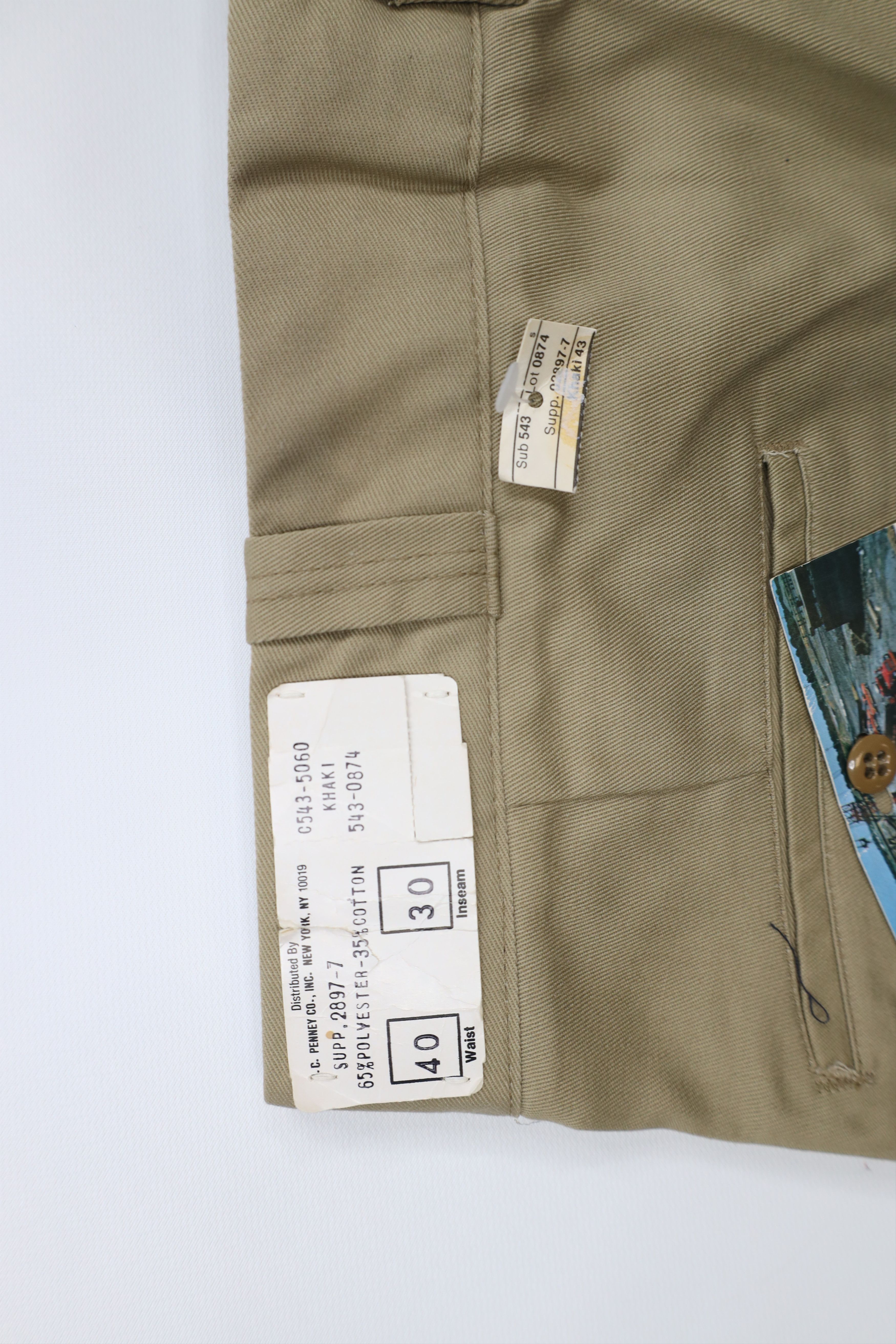 Big Mac × Vintage Deadstock Vintage 70s Big Mac Twill Wide Leg Work Pants USA Size US 38 / EU 54 - 13 Thumbnail
