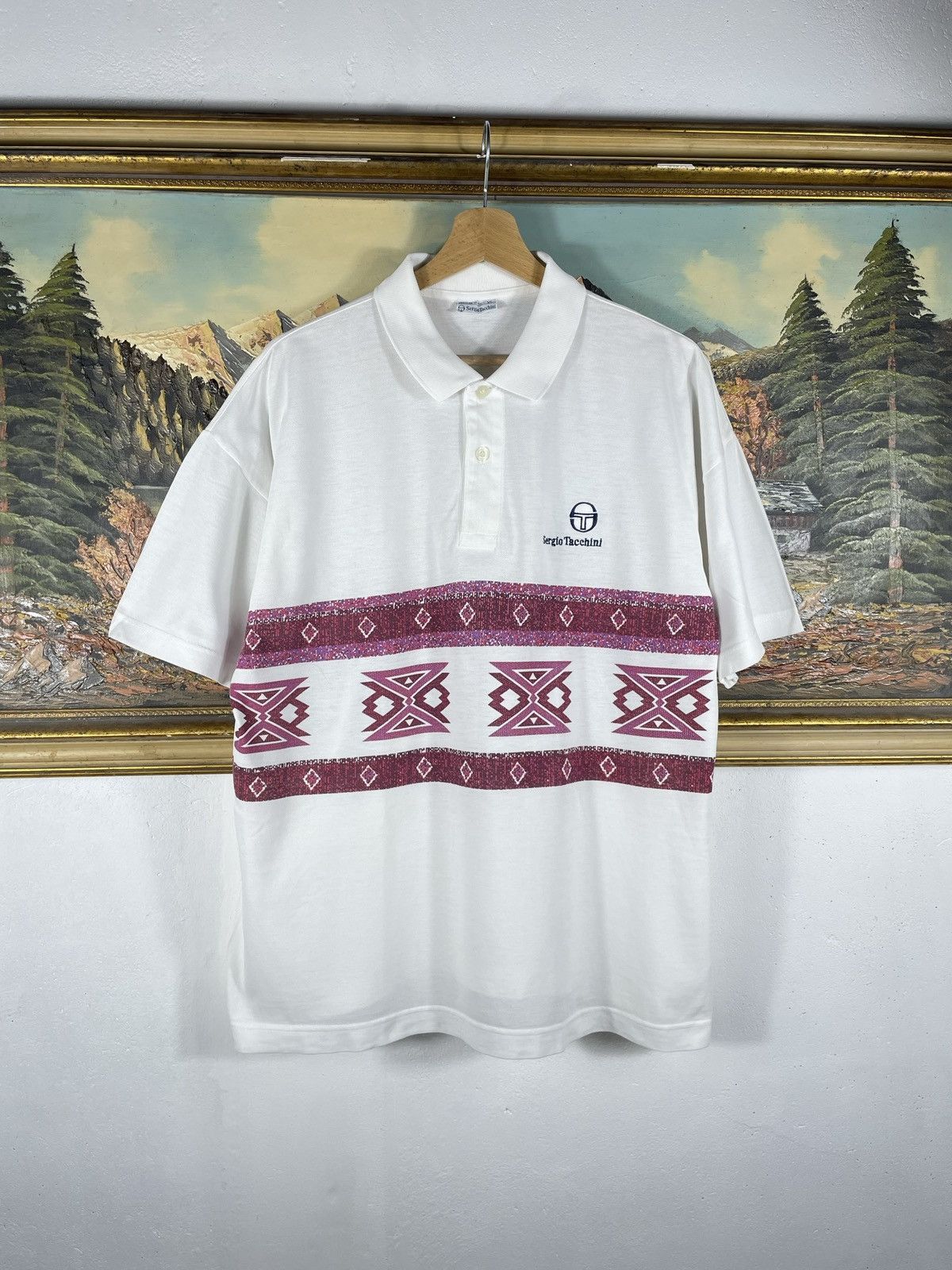 Designer × Sergio Tacchini × Vintage Vintage Retro 90s Sergio Tacchini t shirt tee designer Size US XL / EU 56 / 4 - 1 Thumbnail