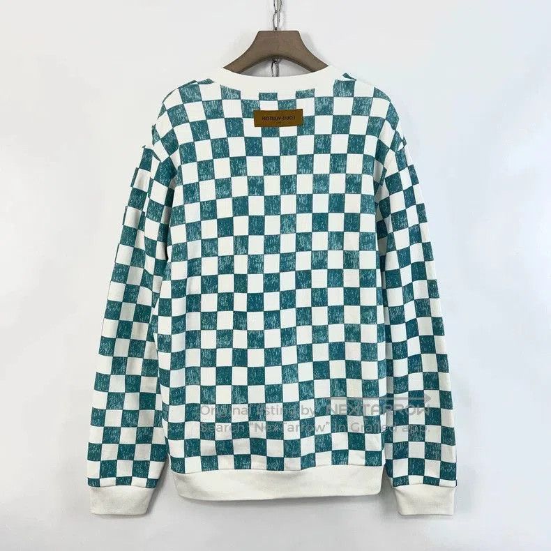 Louis Vuitton Louis Vuitton Checkerboard Fleece Sweatshirt. Size US XXL / EU 58 / 5 - 2 Thumbnail