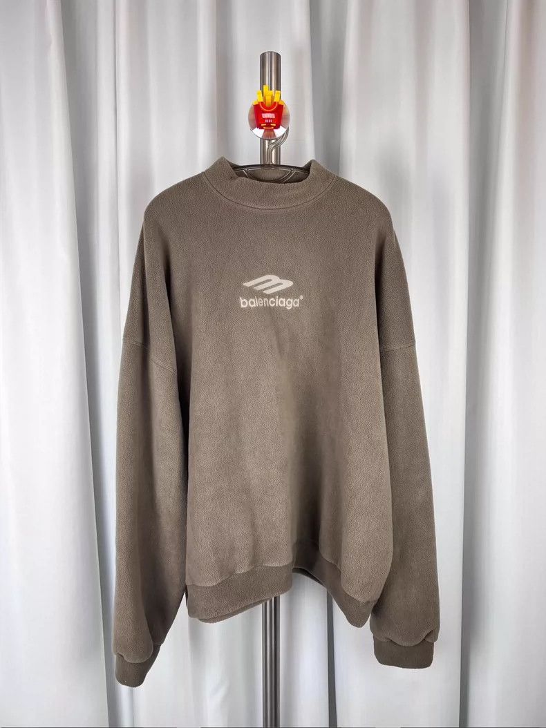 Balenciaga Balenciaga Embroidered letter polar fleece sweater Size US S / EU 44-46 / 1 - 2 Thumbnail