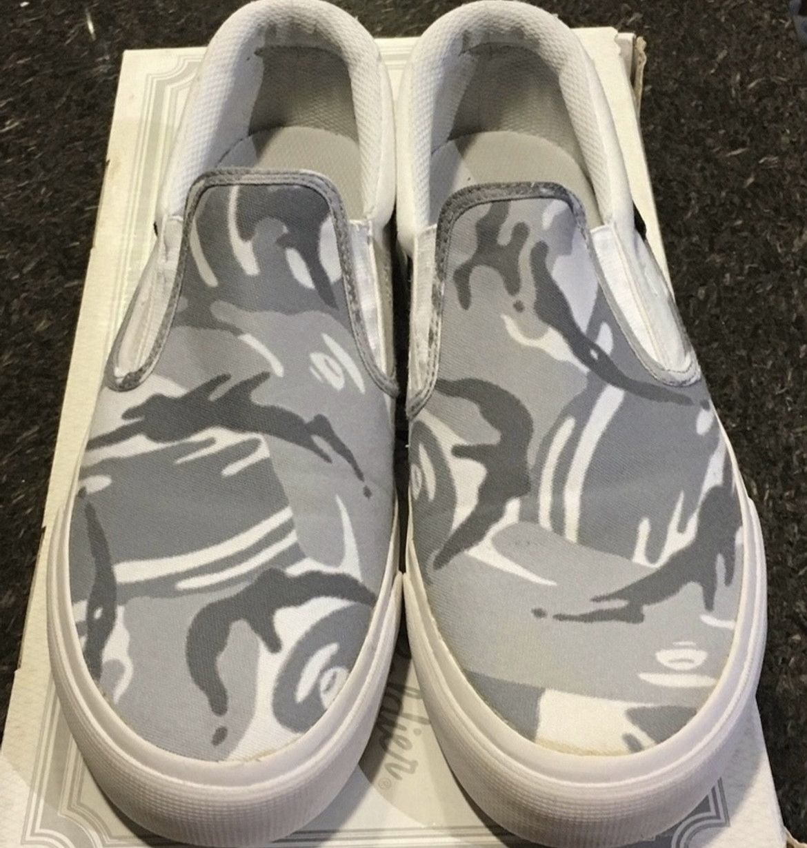 Bape Aape x DC camo low top slip on Bapestas