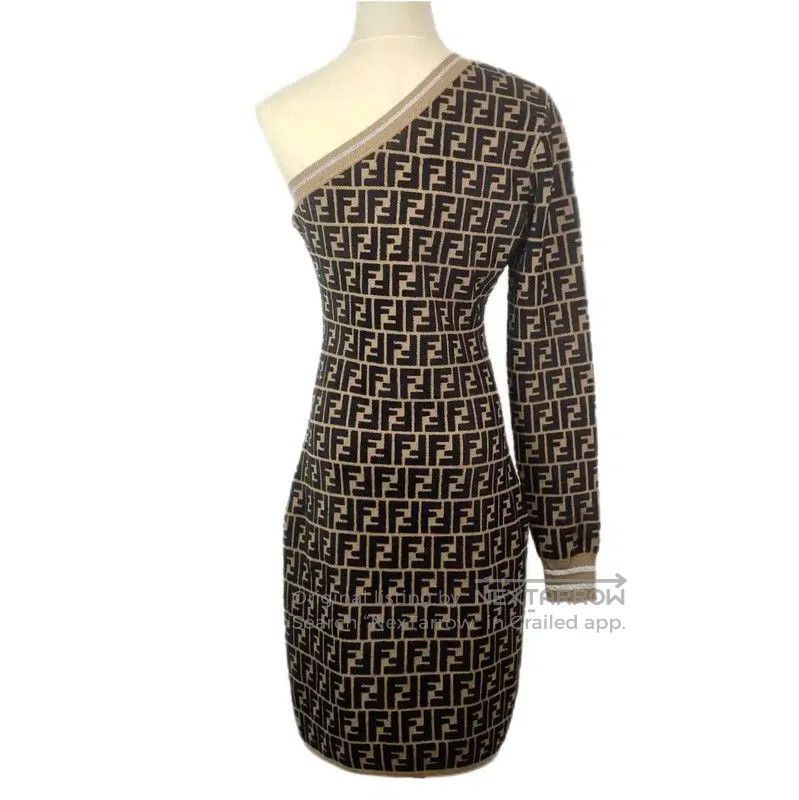 Fendi Fendi Color Block Cotton Dress Size M . Size M / US 6-8 / IT 42-44 - 2 Thumbnail