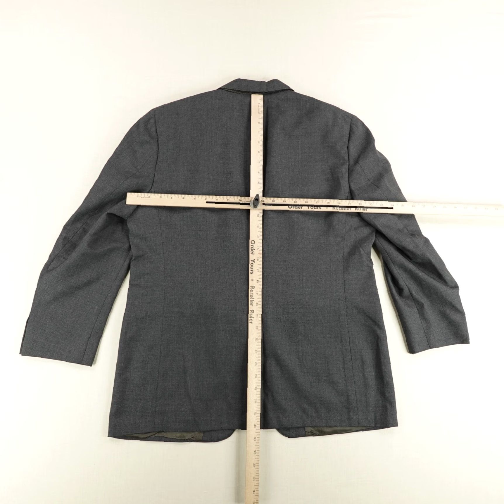 Brooks Brothers VINTAGE Brooks Brothers Blazer Mens 46 Gray Wool Blend Lined Suit Jacket Coat Size 46R - 4 Thumbnail