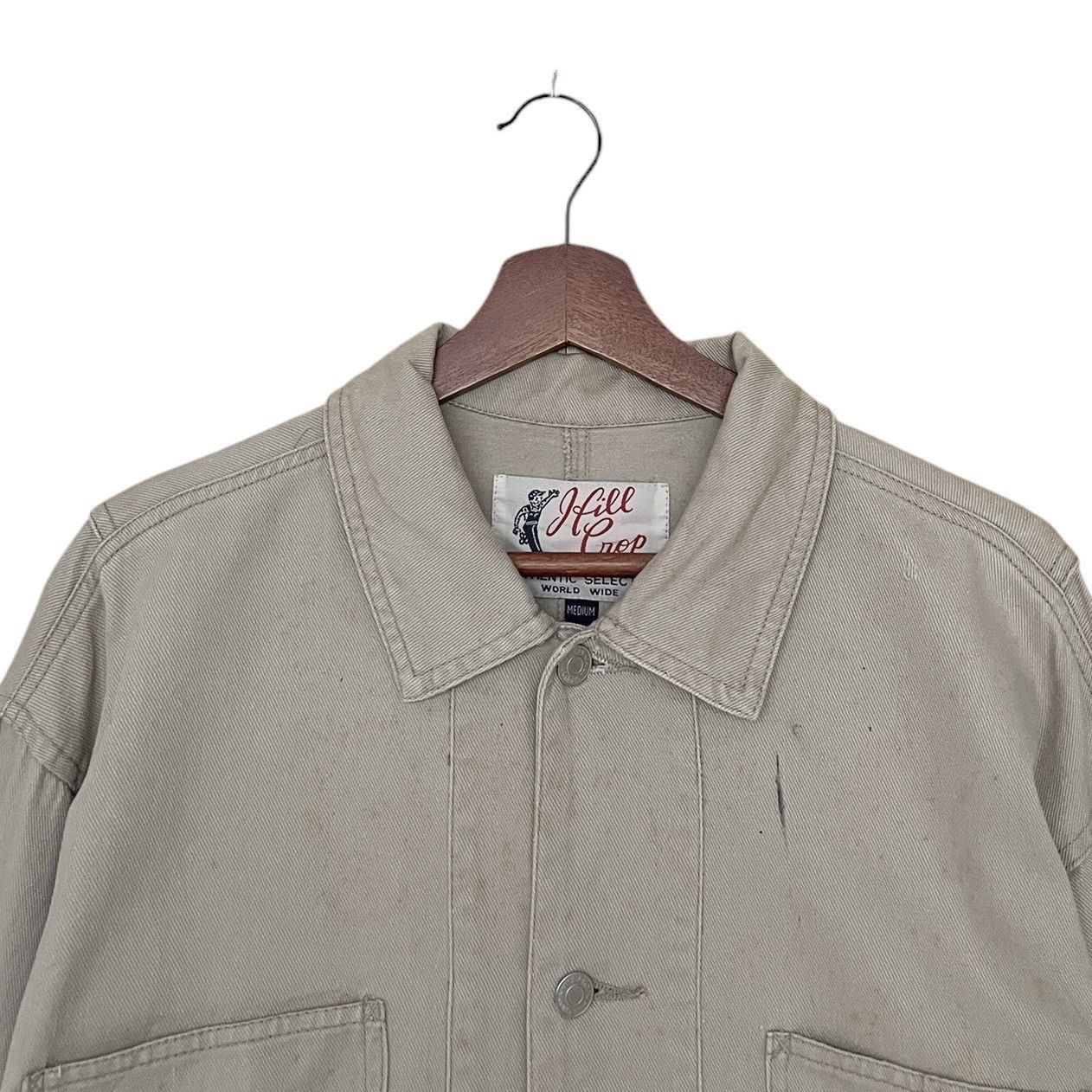 Vintage Vintage Japanese Brand Hill Crop Chore Jacket 1990s Size US M / EU 48-50 / 2 - 3 Thumbnail