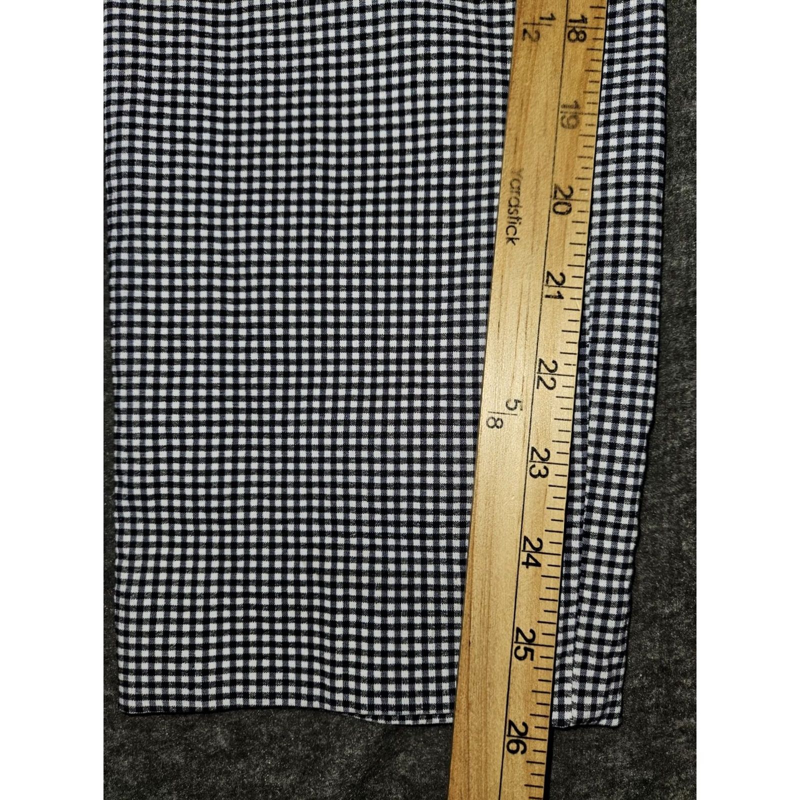 Anne Klein Anne Klein Pants Women's 10 Black Gingham Ankle Pull On Workwear Casual Business Size 32" / US 10 / IT 46 - 5 Thumbnail