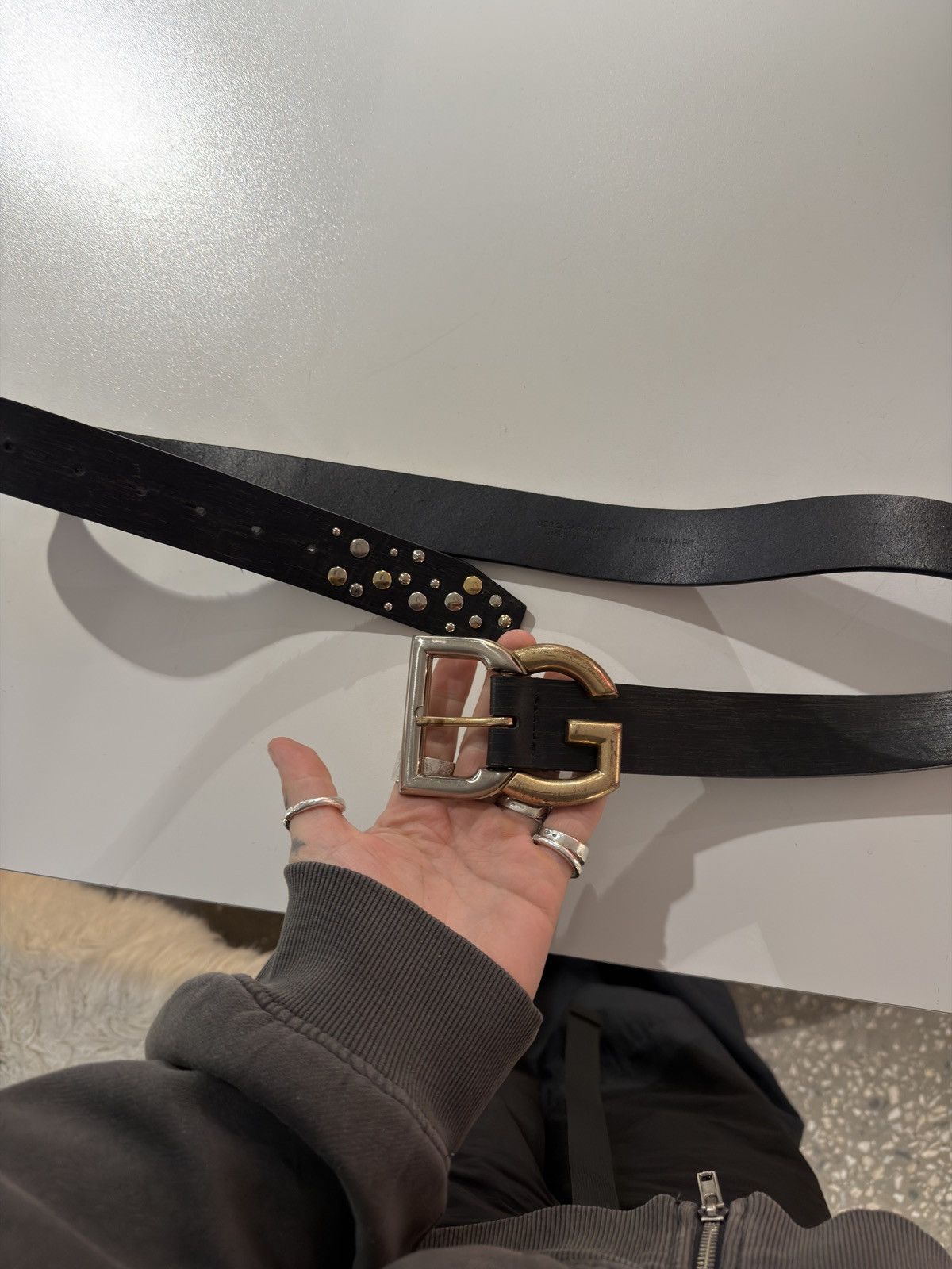 Dolce & Gabbana Dolce&Gabbana DG silver gold logo vintage belt Size ONE SIZE - 8 Thumbnail