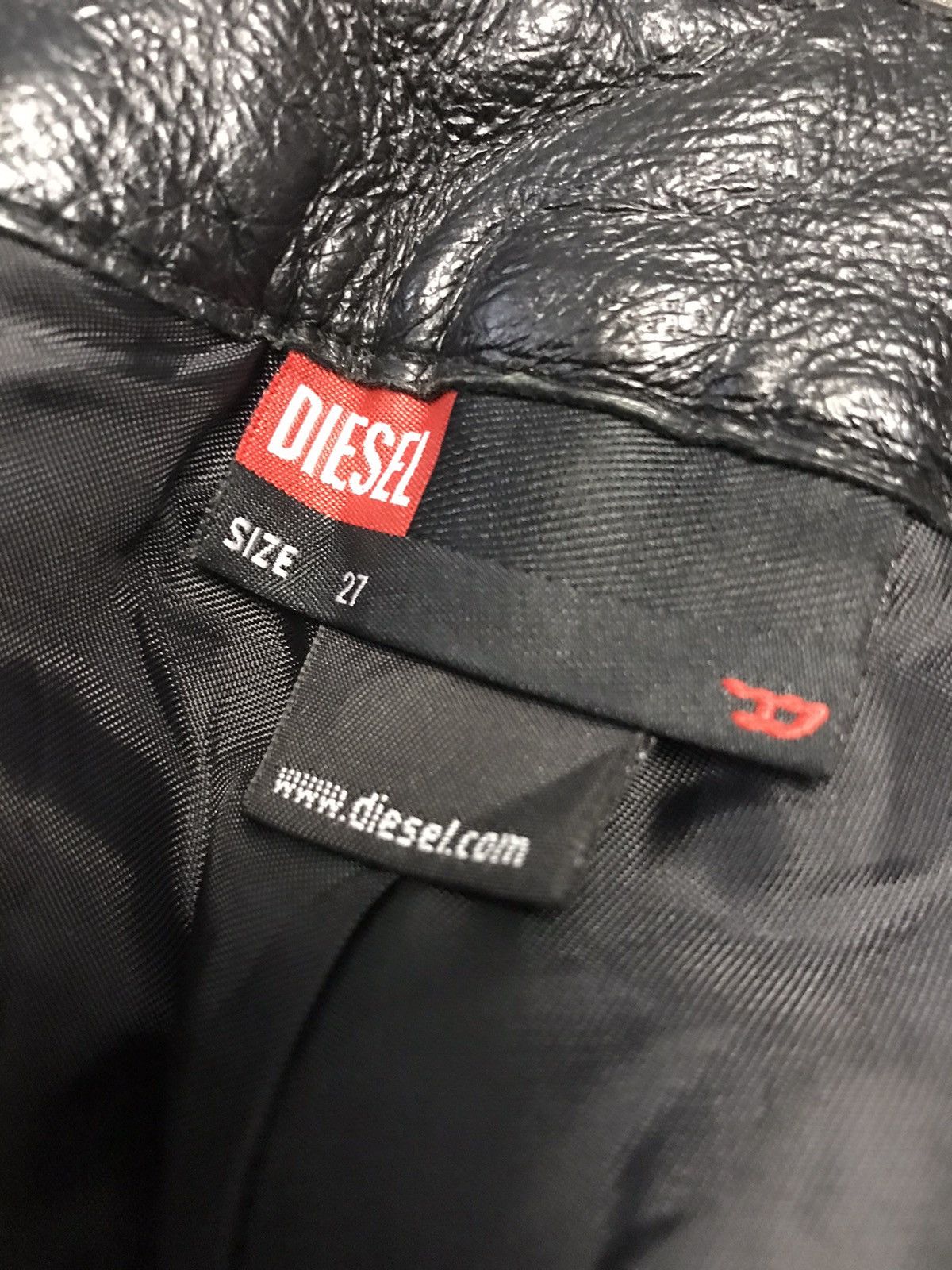 Diesel × Leather Diesel Leather Black Pant Size US 29 - 6 Thumbnail
