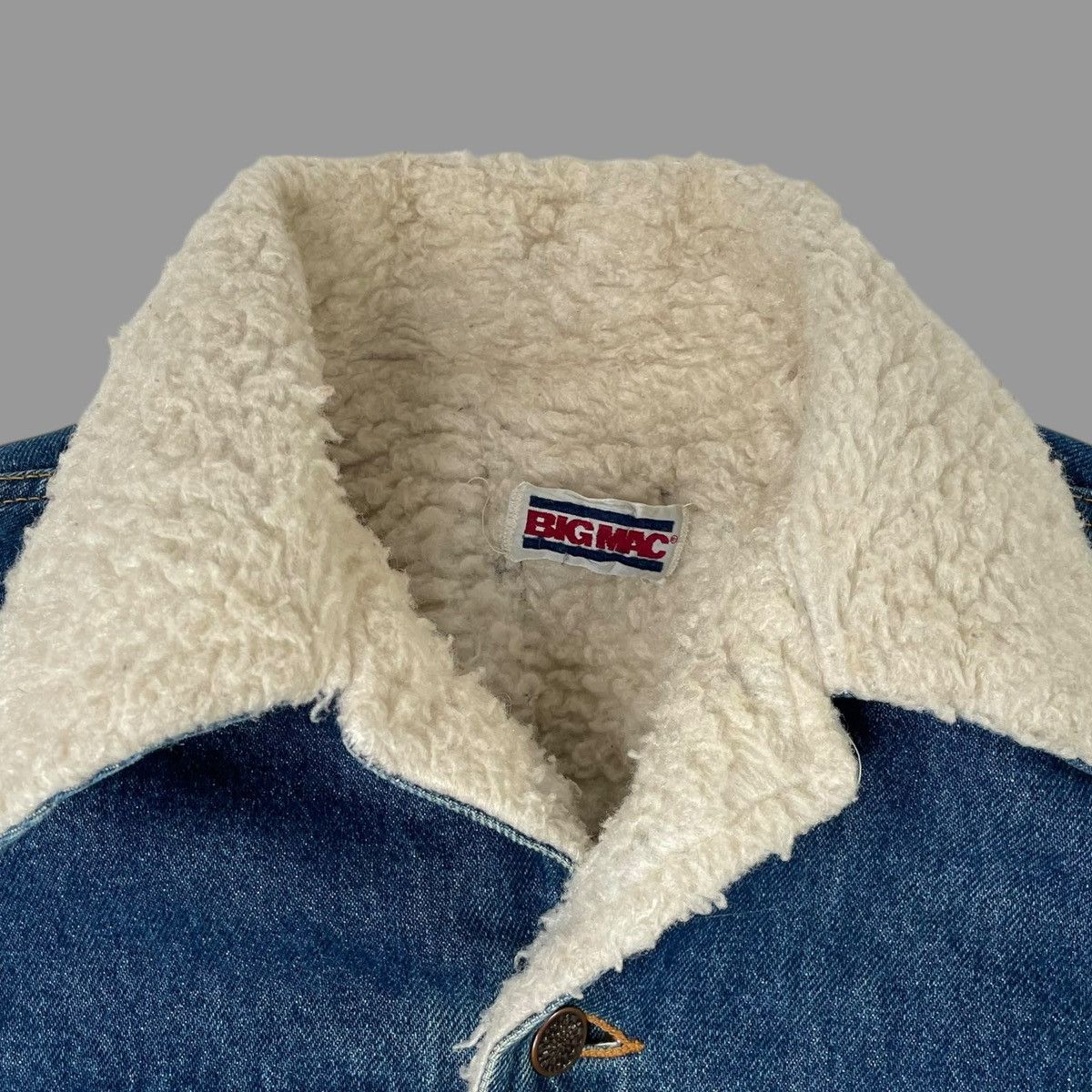 Big Mac × Vintage Vintage 1980s Big Mac denim sherpa jacket Size US L / EU 52-54 / 3 - 5 Thumbnail