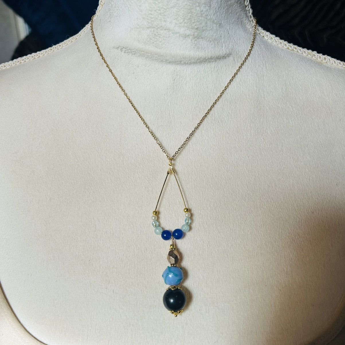 Handmade Handcrafted vintage bead changeable charm pendant necklace Size ONE SIZE - 2 Thumbnail