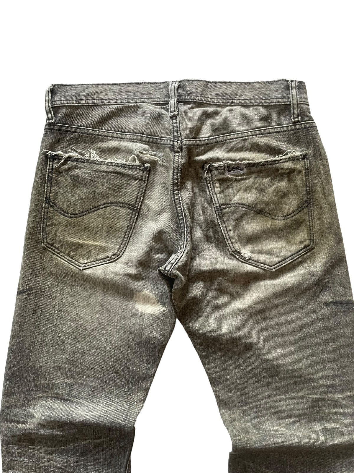 Hysteric Glamour × In The Attic × Lee Vintage Lee Japan Mud Claw Mark Distressed Denim Pants Size US 30 / EU 46 - 12 Thumbnail