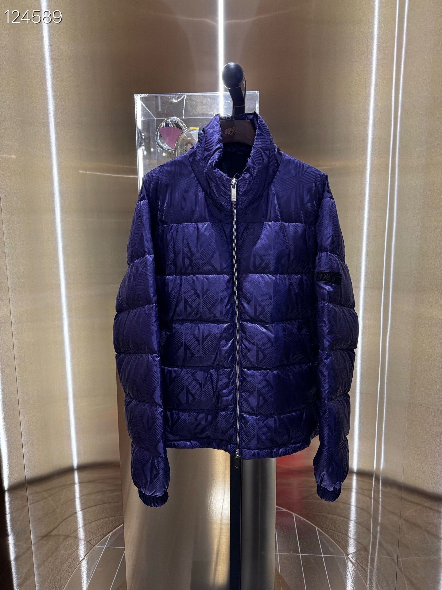 Dior Dior Logo Quilted Zip Stand Collar Jacket Size US XL / EU 56 / 4 - 1 Thumbnail