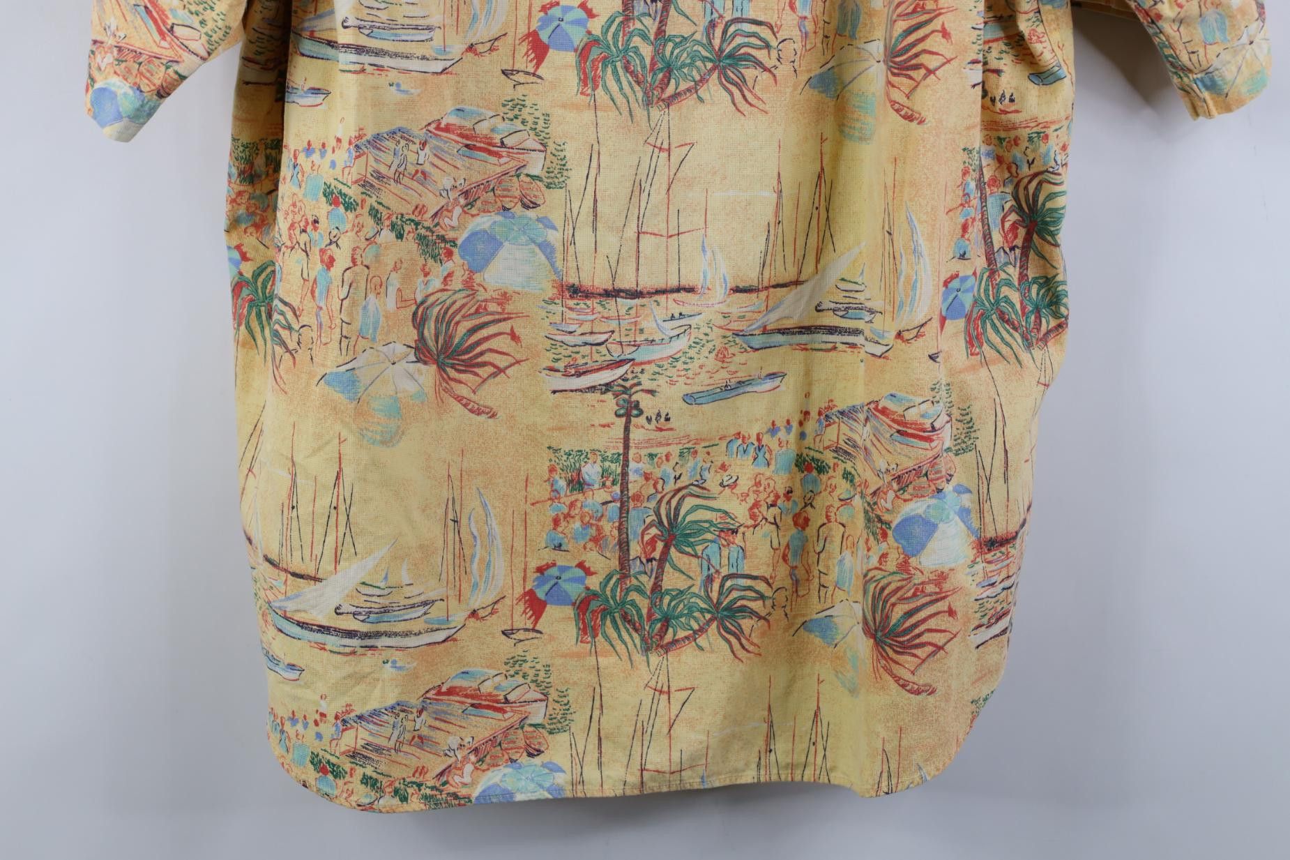 Vintage Vintage 90s Streetwear Beach Luau Hawaiian Button Shirt Size US M / EU 48-50 / 2 - 11 Thumbnail