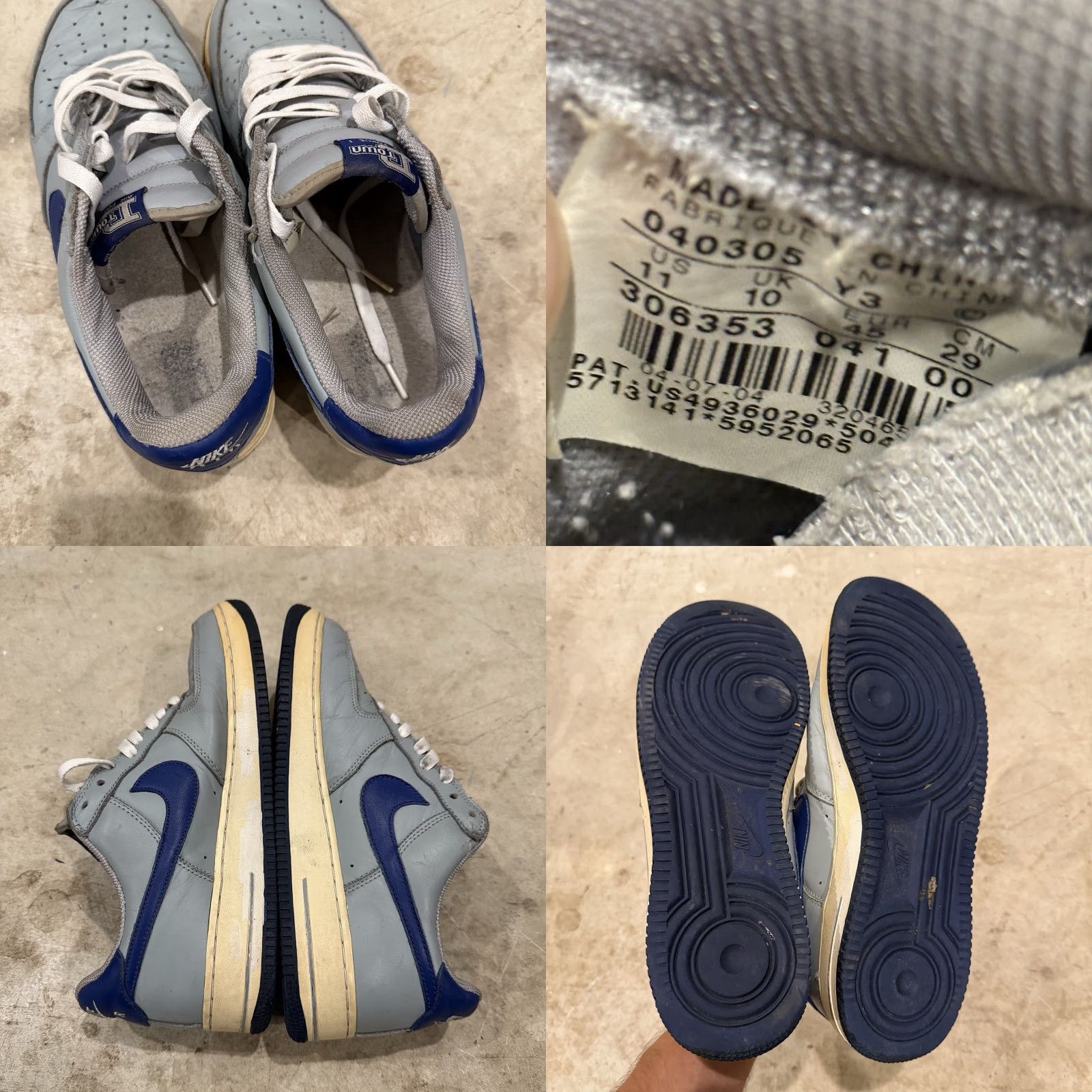 Nike Nike Air Force 1 Low VTG 2004 313 Detroit Lions D-Town 306353-041 Sz 11 *YELLOWD Size ONE SIZE - 8 Thumbnail