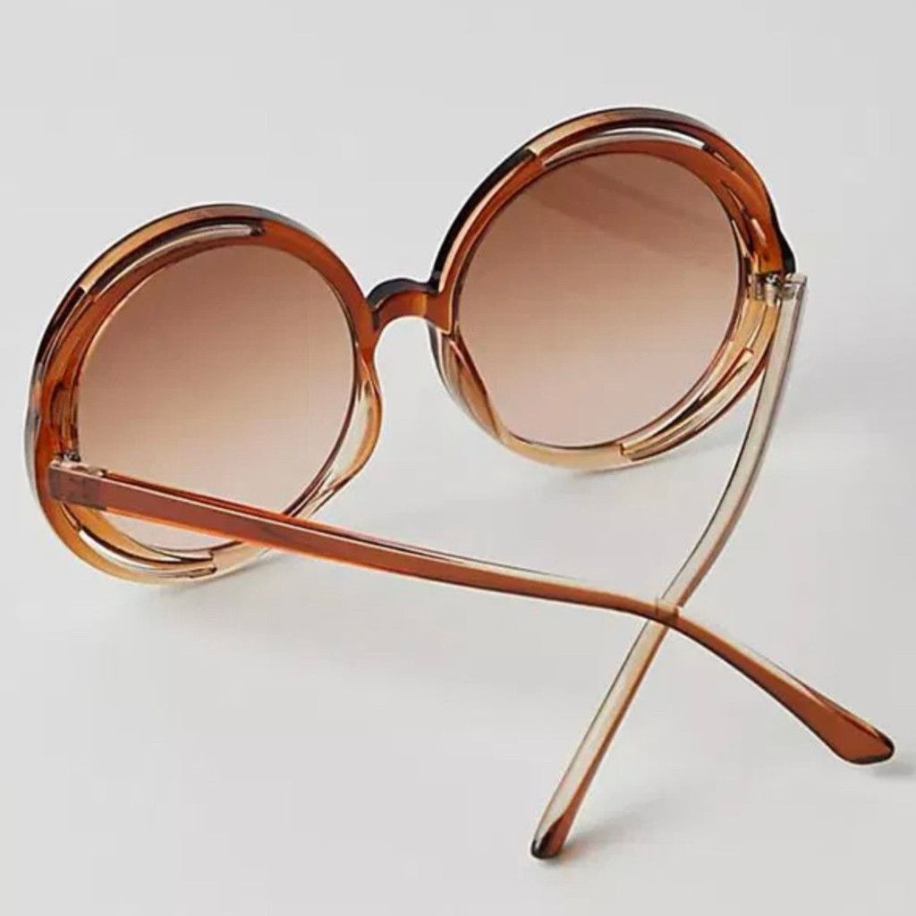 Free People NWT Free People Wavy Baby Round Sunglasses Size ONE SIZE - 2 Thumbnail
