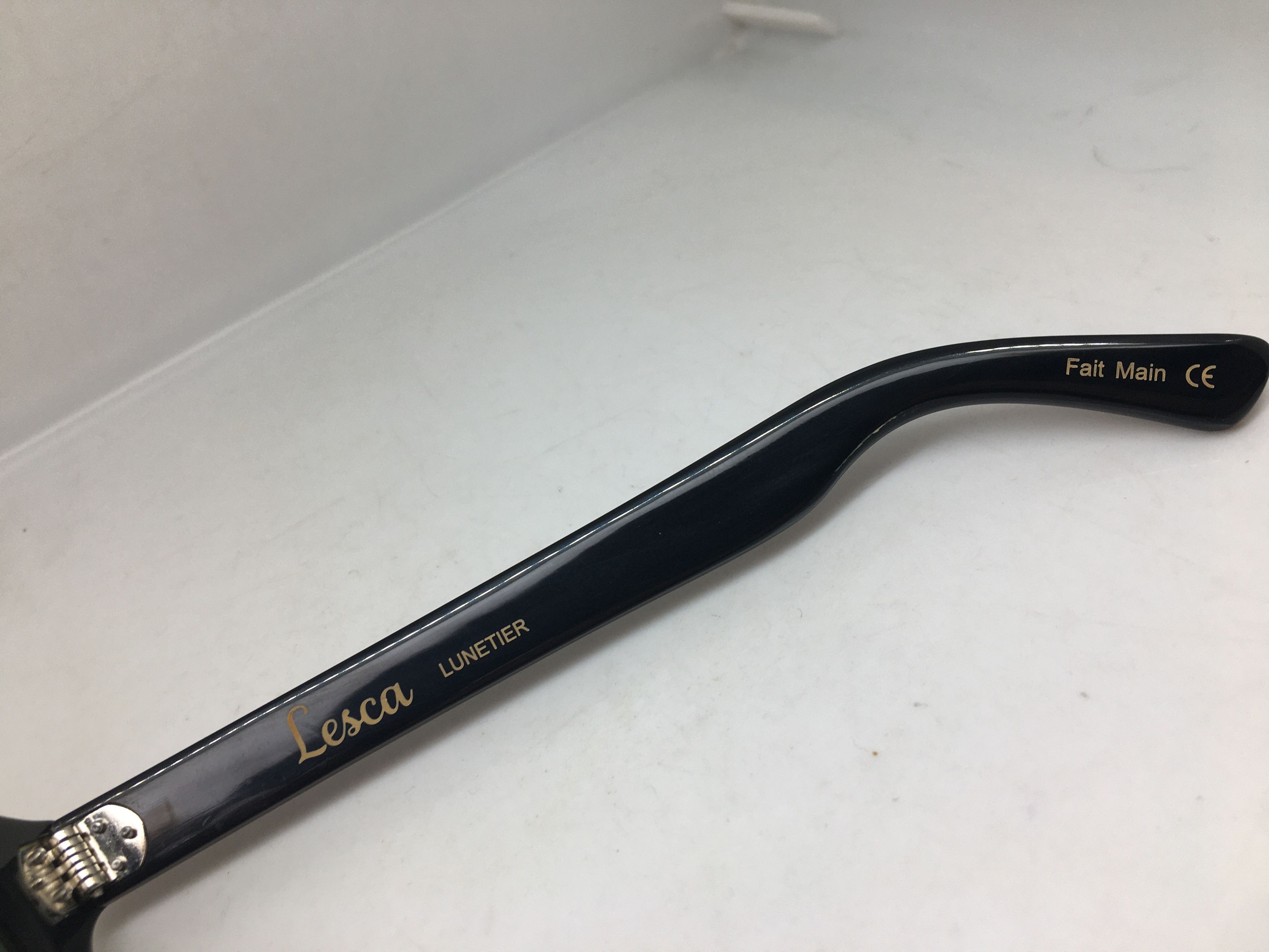 Lesca Lunetier Lesca Lunetier Genuine Horn CORBUSIER Architect Sunglasses Size ONE SIZE - 4 Thumbnail