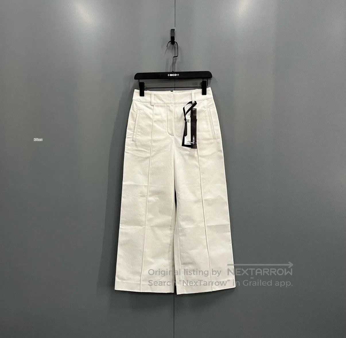 Hermes White Cropped Wide. Size US 34 / EU 50 - 1 Thumbnail