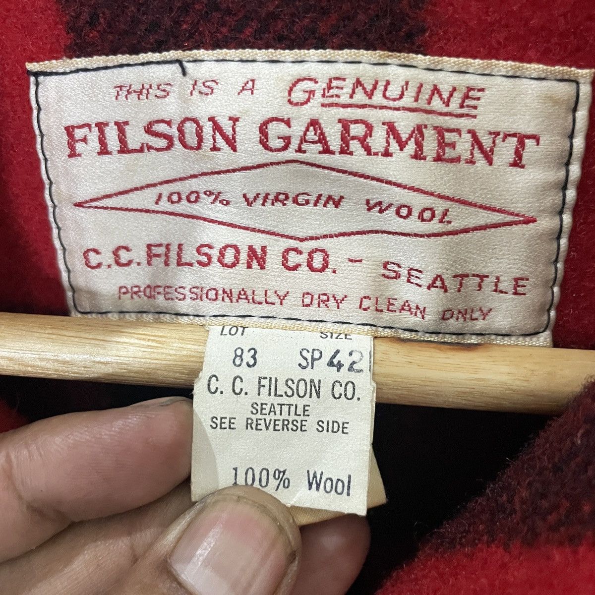 Filson Vintage 70s Filson Checkered Wool Jacket Size US L / EU 52-54 / 3 - 6 Thumbnail