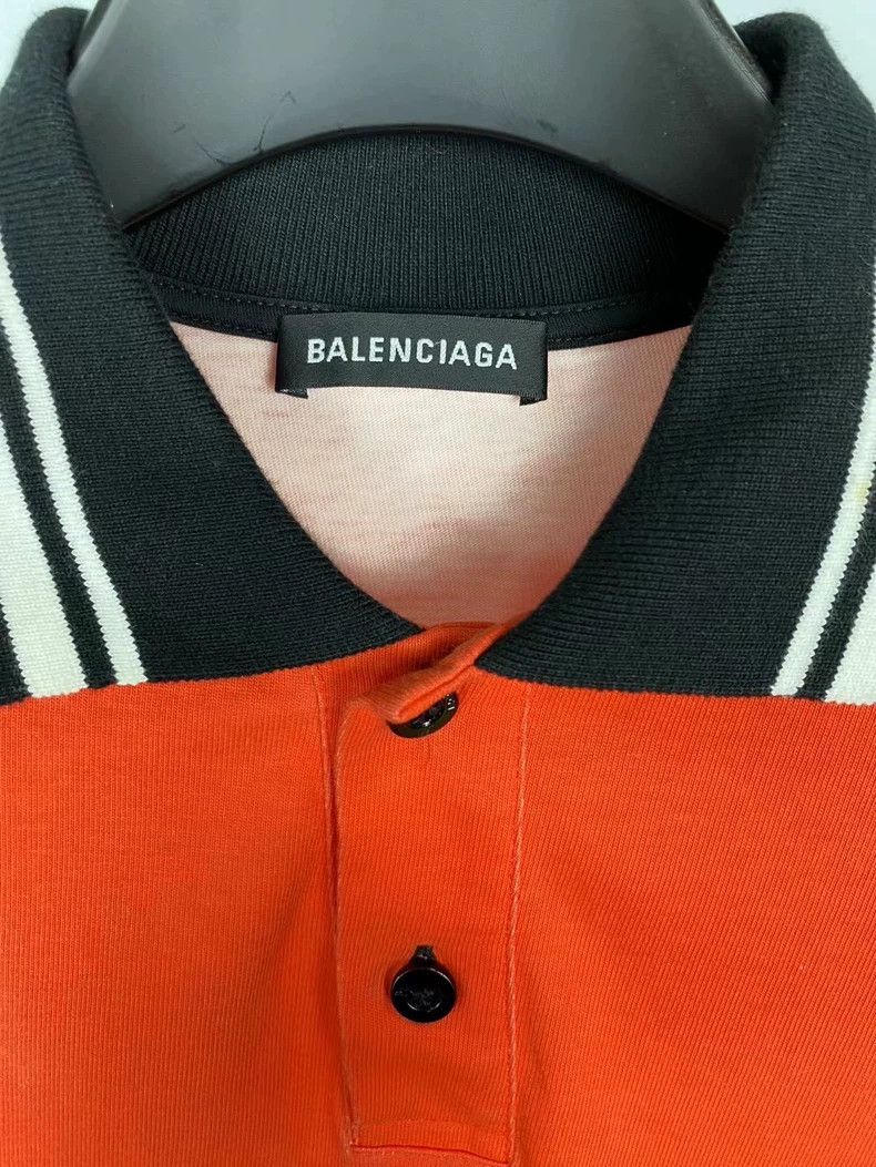Balenciaga Balenciaga Color Blocked Long Sleeve Polo Shirt Size US XXS / EU 40 - 3 Thumbnail