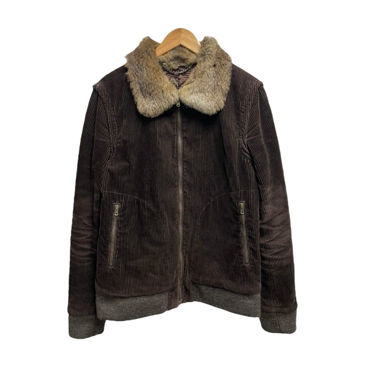 image of Number N Ine Number (N)Ine Corduroy Sherpa Jacket in Brown, Men's (Size XL)