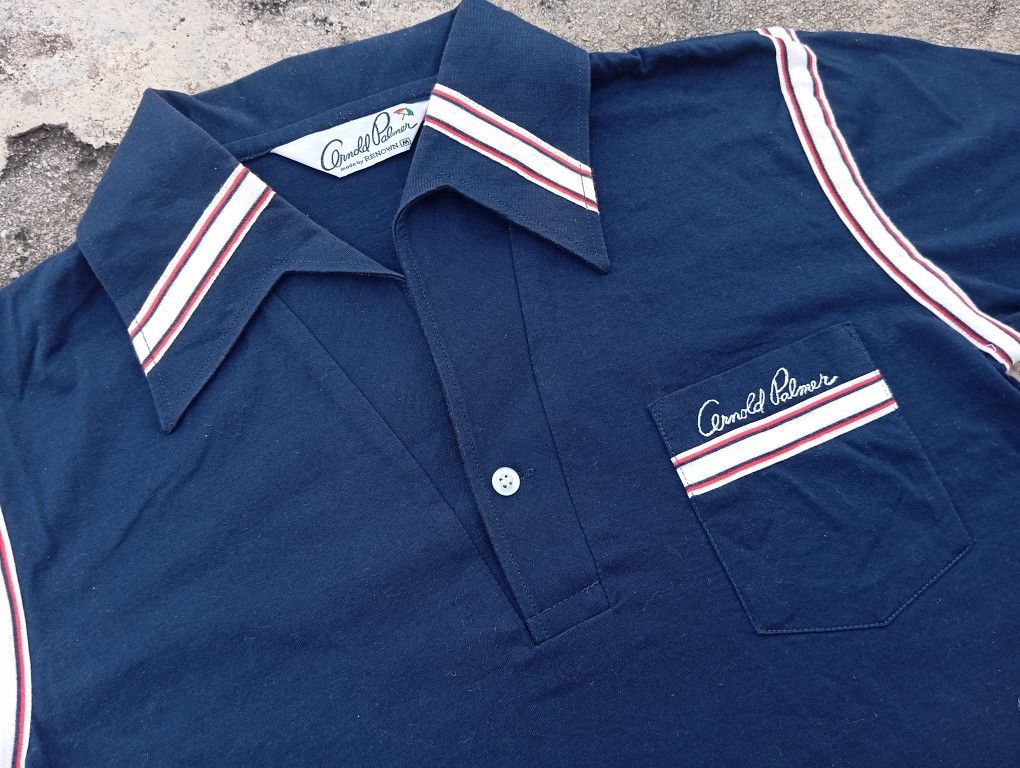 Vintage VTG Arnold Palmer 🏖️ Bowling style shirt 🎳 Size US S / EU 44-46 / 1 - 1 Thumbnail