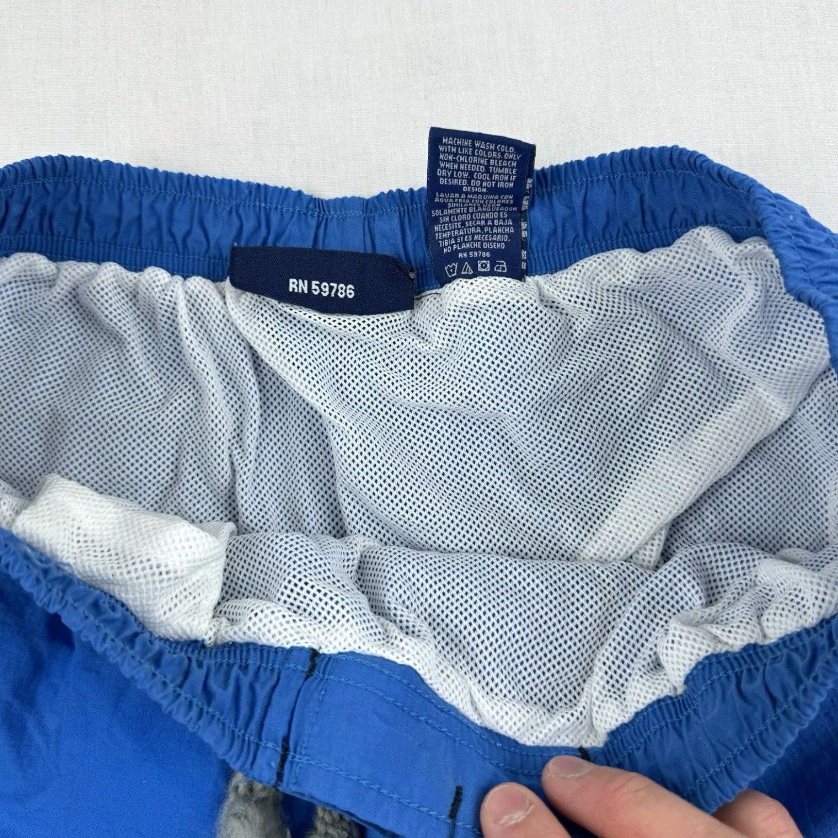 Spalding Vintage Spalding Swim Trunks Adult XL Blue Grunge Y2K Baggy Hipster Punk Shorts Size US 36 / EU 52 - 5 Thumbnail