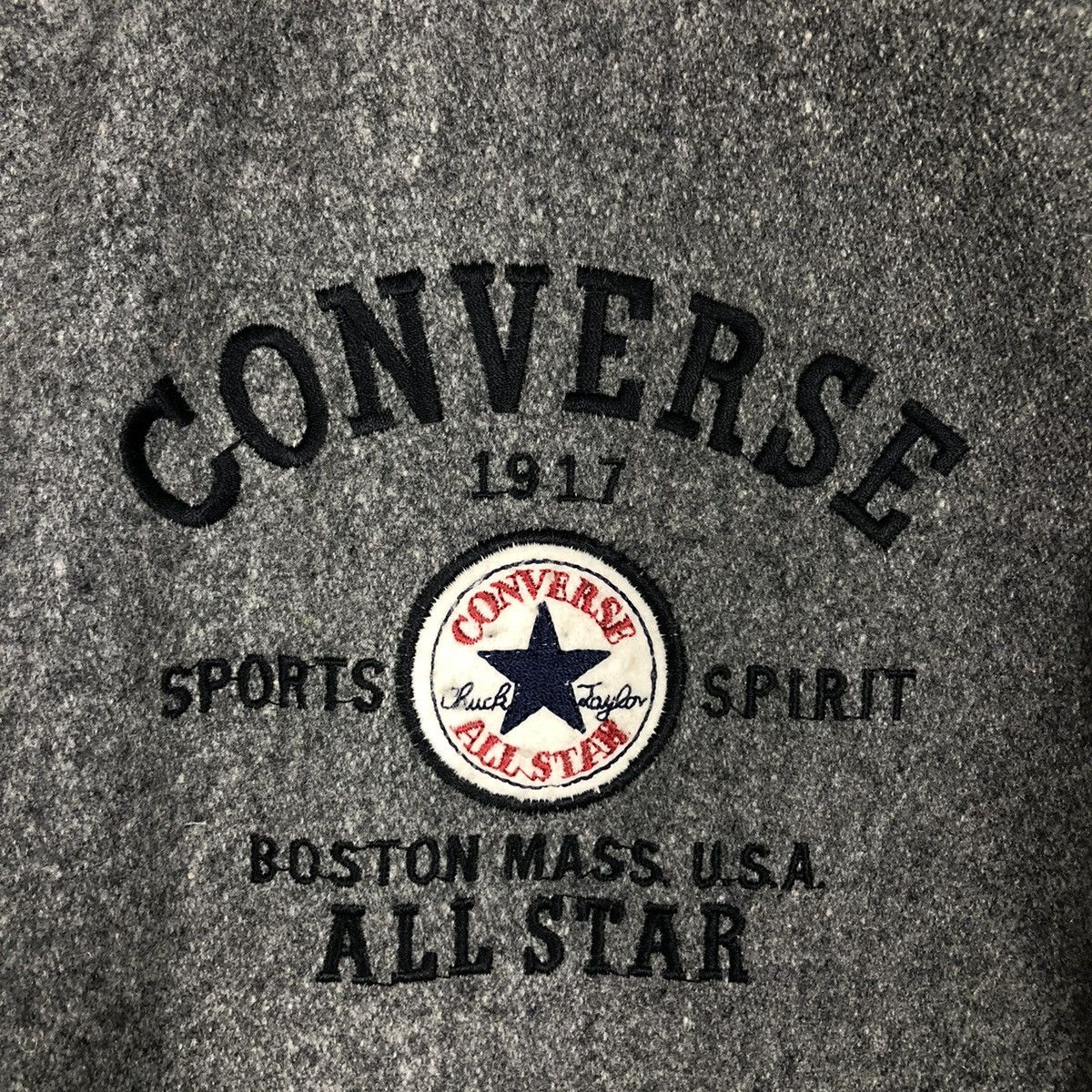Japanese Brand 🔥VINTAGE JUMPER VARSITY LEATHER JACKET CONVERSE ALL STAR USA Size US L / EU 52-54 / 3 - 17 Thumbnail