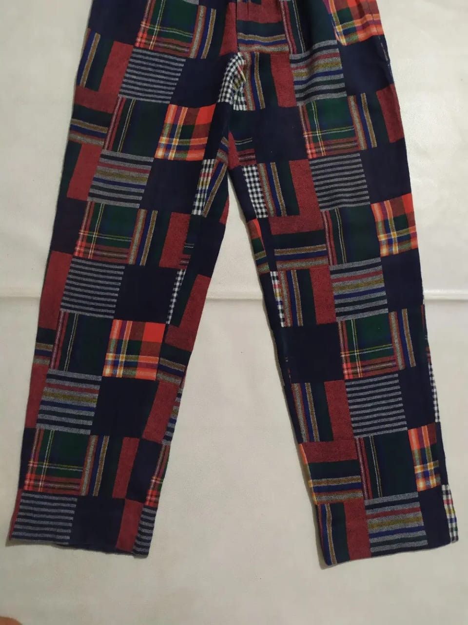 Japanese Brand Bigi Co Pants Casual Multicolor Checkered Plain Size US 29 - 3 Thumbnail