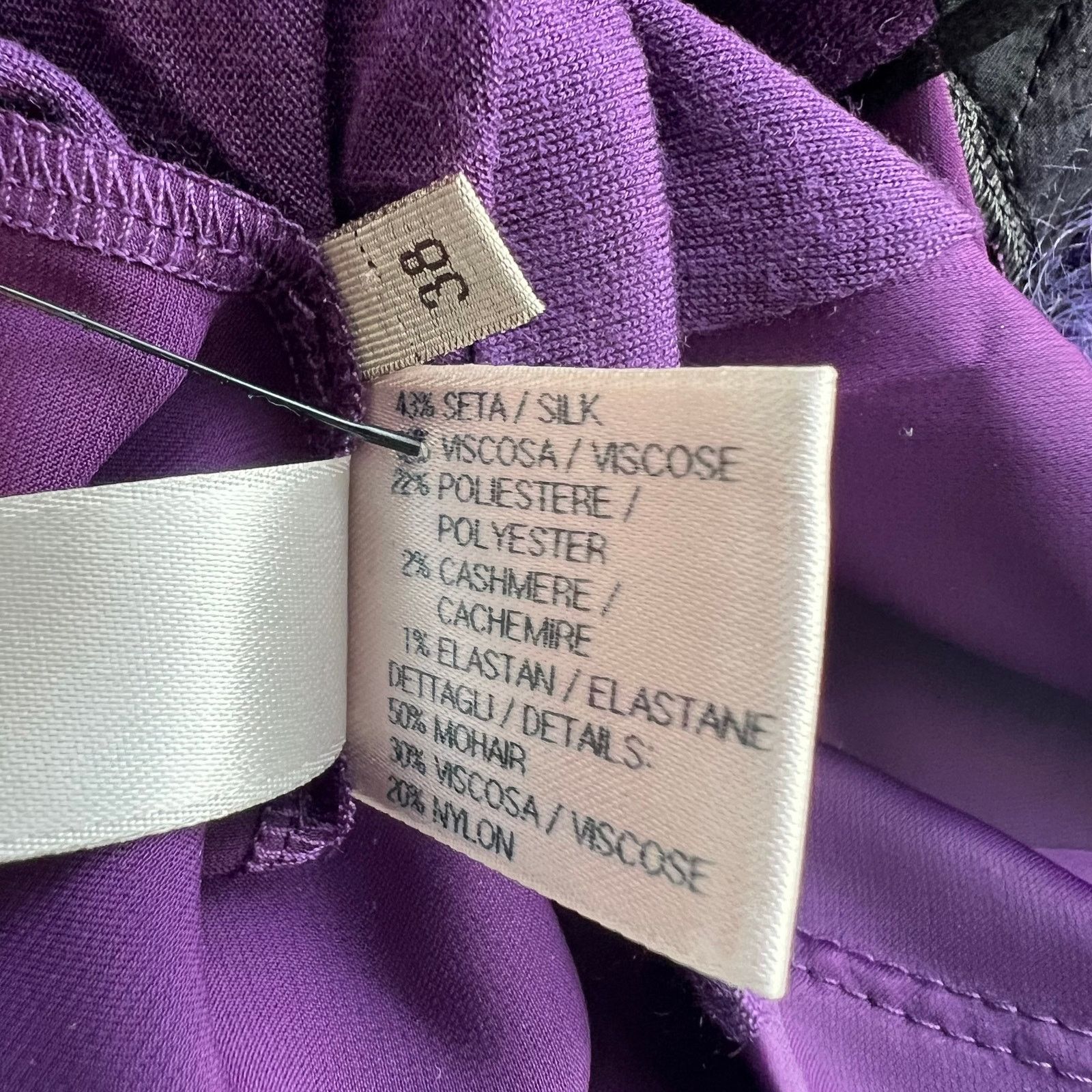 Bottega Veneta Bottega Veneta Purple Sleeveless Top, IT38/US2/XS Size XS / US 0-2 / IT 36-38 - 9 Thumbnail