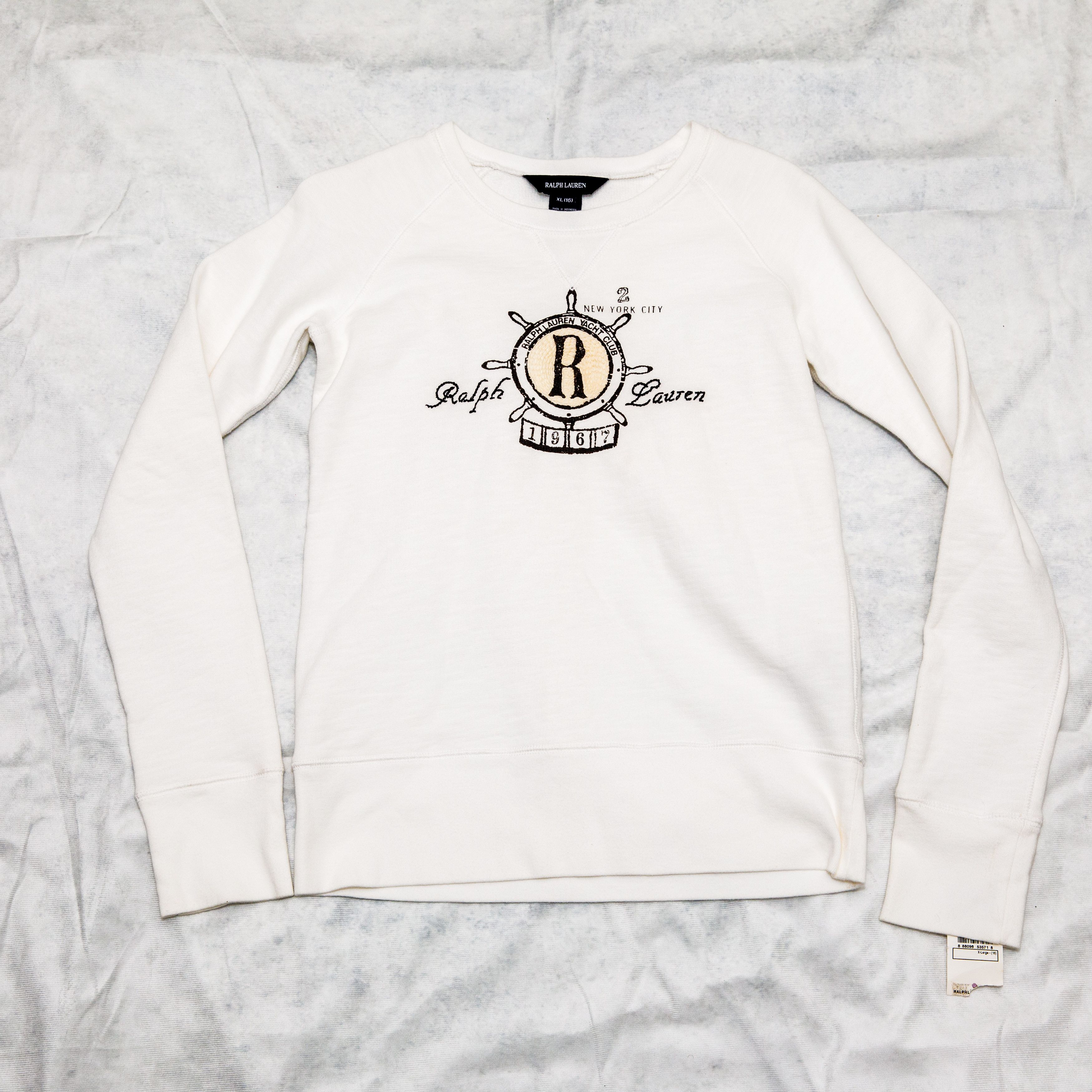 Ralph Lauren Ralph Lauren Yacht Club Sweat Shirt Embroidered Print Size XS / US 0-2 / IT 36-38 - 1 Thumbnail