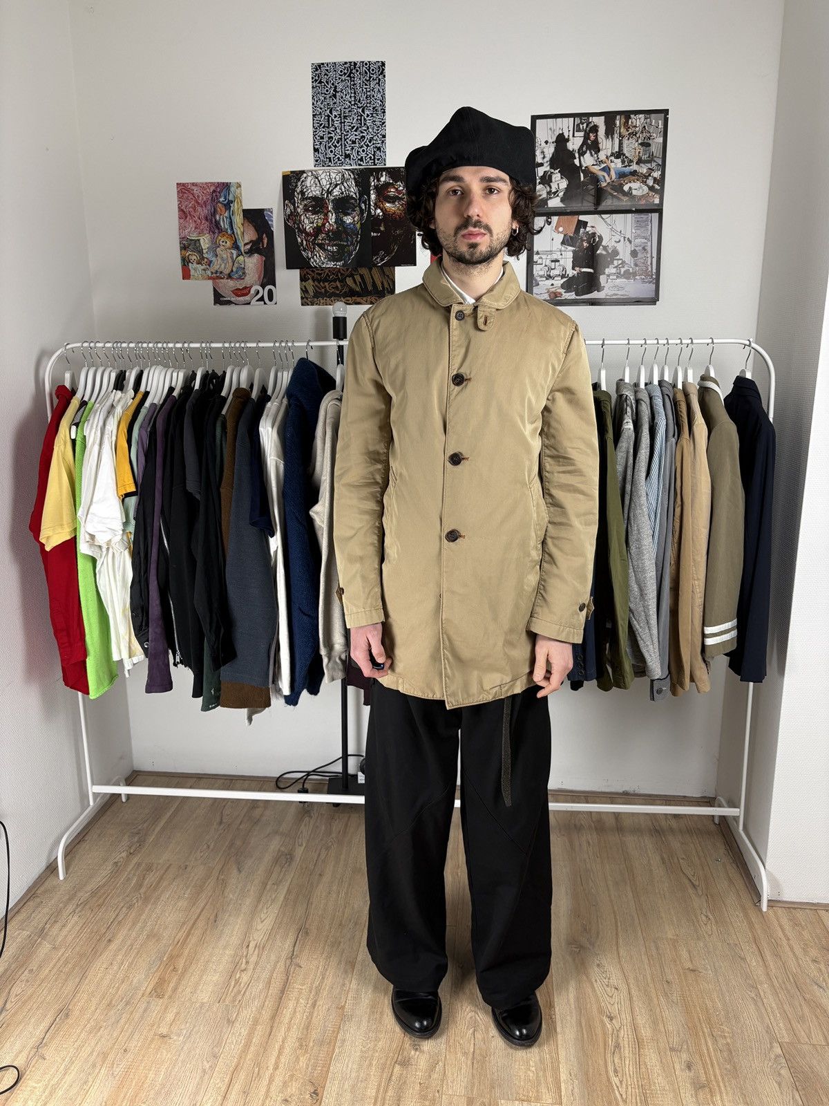 Comme des Garcons Comme des Garcons AW15 Homme Button Up Coat Beige Size US M / EU 48-50 / 2 - 2 Thumbnail