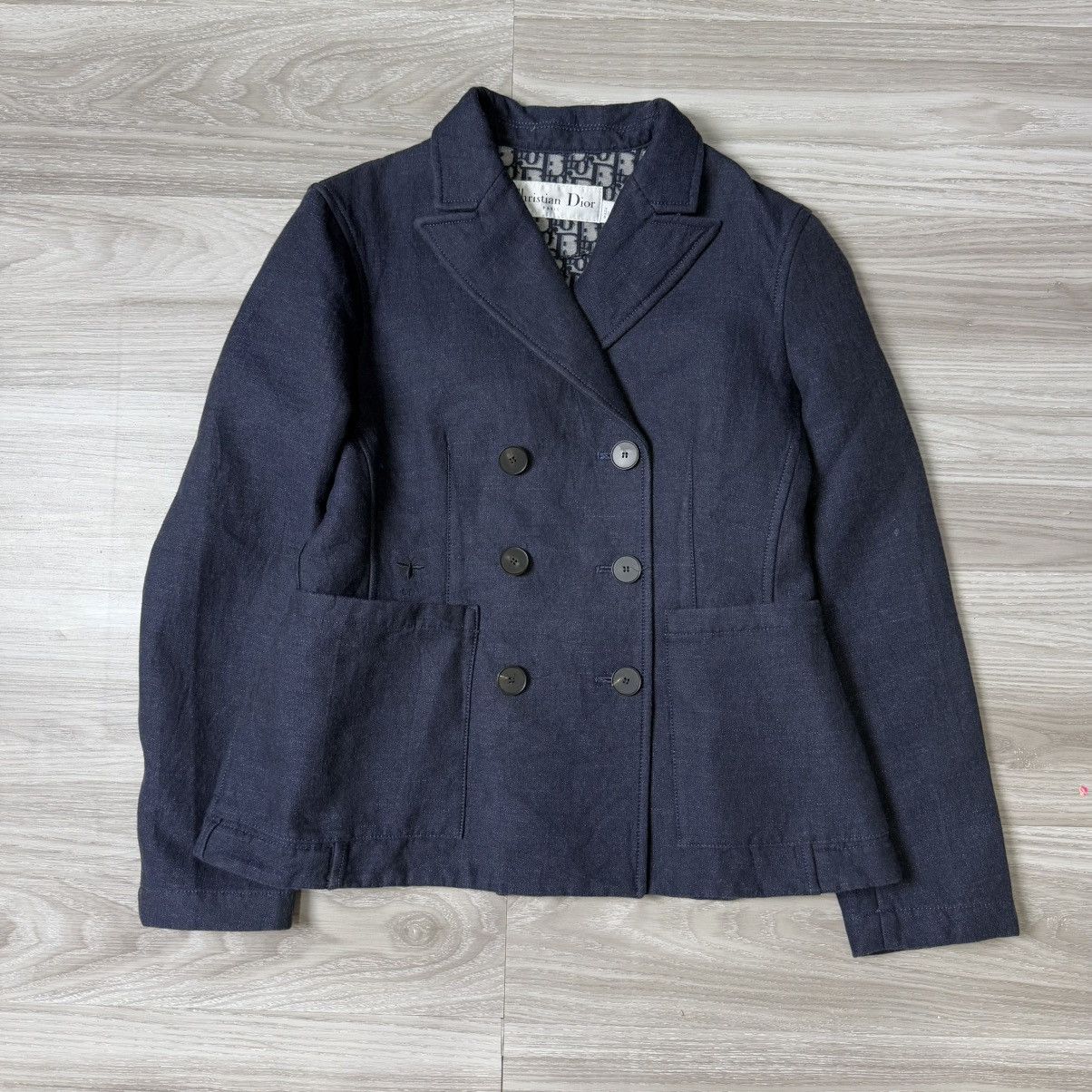 Dior Christian Dior - Monogram Lining - Double Breasted Jacket Size S / US 4 / IT 40 - 1 Thumbnail