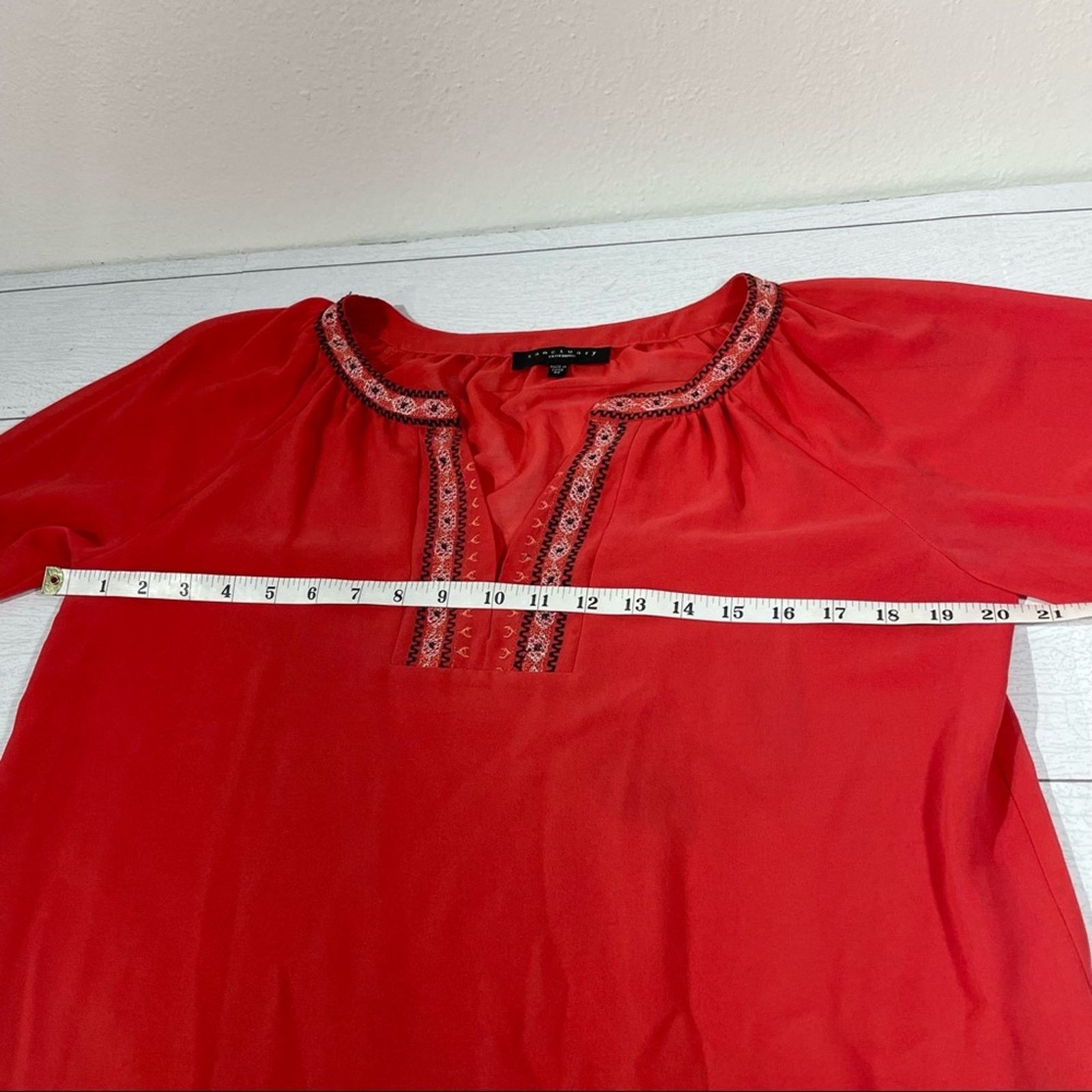 Other Sanctuary Burnt Orange Sheer Long Sleeve Shirt Size Medium Size M / US 6-8 / IT 42-44 - 11 Thumbnail
