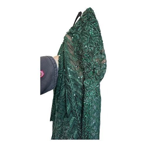 Mac Duggal NWT MAC DUGGAL 20399 Long Sleeve Midi Party Dress Wrap Over Size XL / US 12-14 / IT 48-50 - 7 Thumbnail