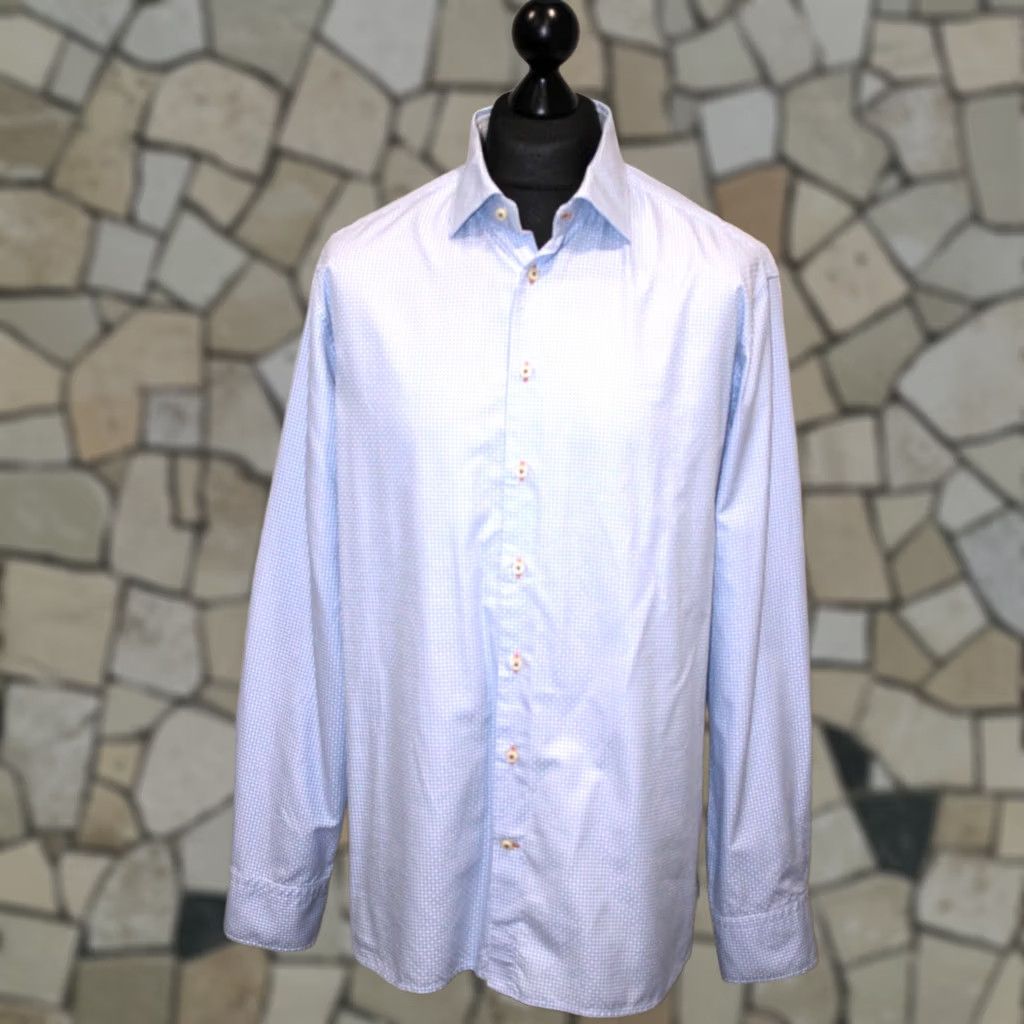 Vintage Stenströms Shirt Dress Shirt Mens Size 45 17 3/4 Cotton Multicoloured Twofold Regular Fit 100% cotton Mens Shirt Size US XXL / EU 58 / 5 - 1 Thumbnail