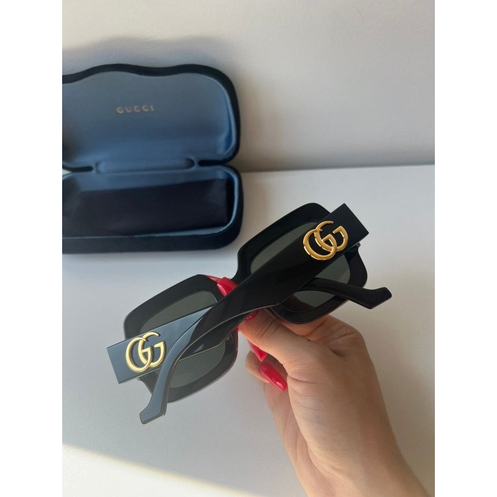 Gucci NEW Gucci GG1547S Black Square Sunglasses Size ONE SIZE - 4 Thumbnail