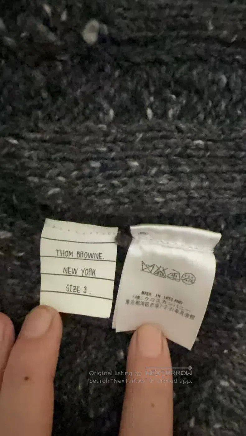 Thom Browne Thom Browne Gray cardigan Size US L / EU 52-54 / 3 - 2 Thumbnail
