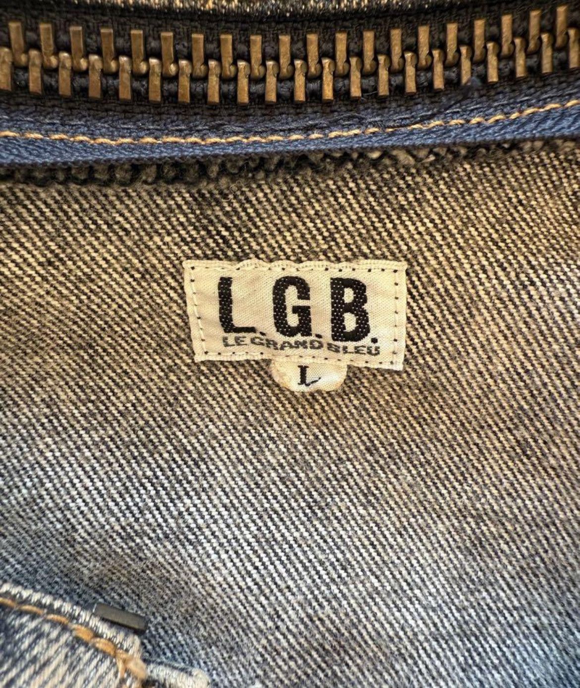 If Six Was Nine × Japanese Brand × Le Grande Bleu (L.G.B.) L.G.B Denim jacket Size US L / EU 52-54 / 3 - 3 Thumbnail