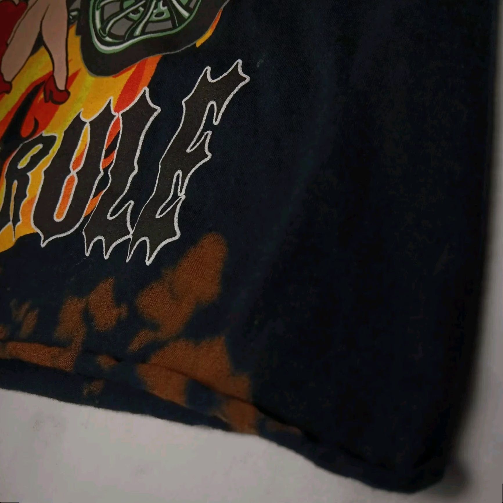Born Betty Boop Born To Rule T Shirt M Black Cropped Bleach Dyed Motorcycle Biker Women Fleisher Studios Size M / US 6-8 / IT 42-44 - 4 Thumbnail
