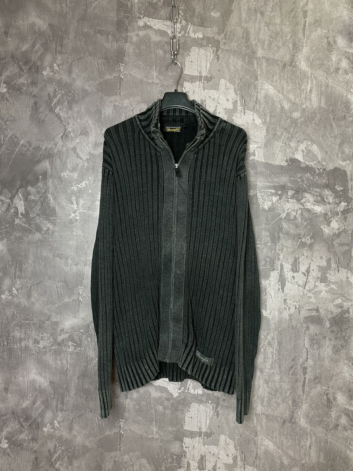 Japanese Brand × Vintage Vintage Y2K 00s Diesel Distressed Punk Sweater striped knit Size US XL / EU 56 / 4 - 1 Thumbnail