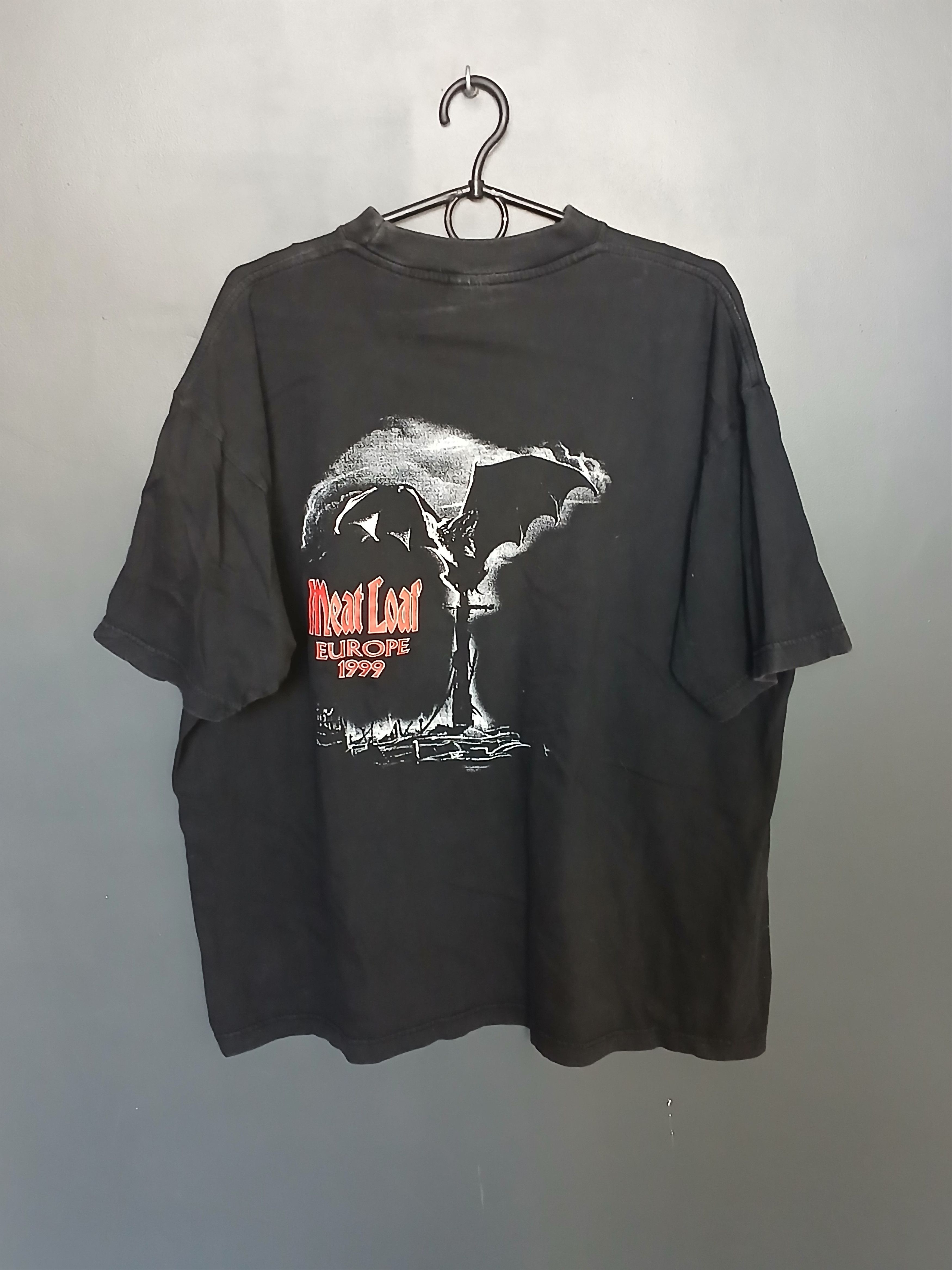 Band Tees × Vintage Vintage Meat Loaf Europe 1999 T-Shirt Size US XL / EU 56 / 4 - 2 Thumbnail