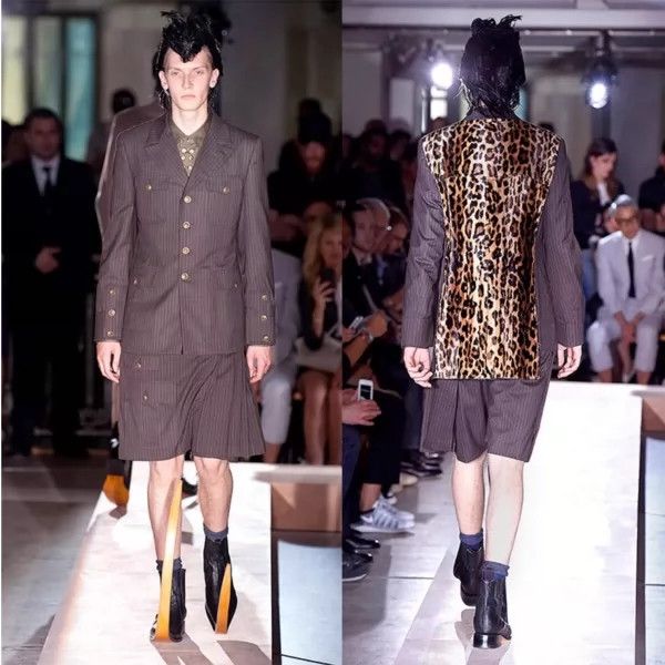 Comme des Garcons Comme des Garcons Leopard print gold button wool coat Size US M / EU 48-50 / 2 - 1 Thumbnail