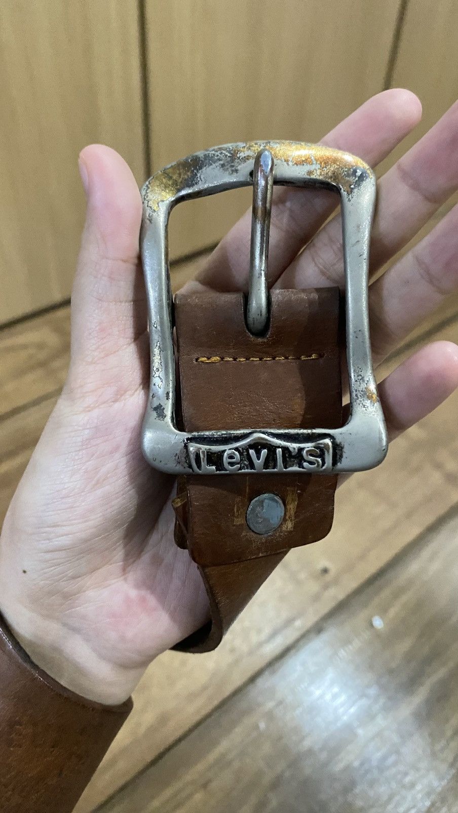 Levi's × Vintage Y2K vintage belt leather levi’s Size ONE SIZE - 4 Thumbnail