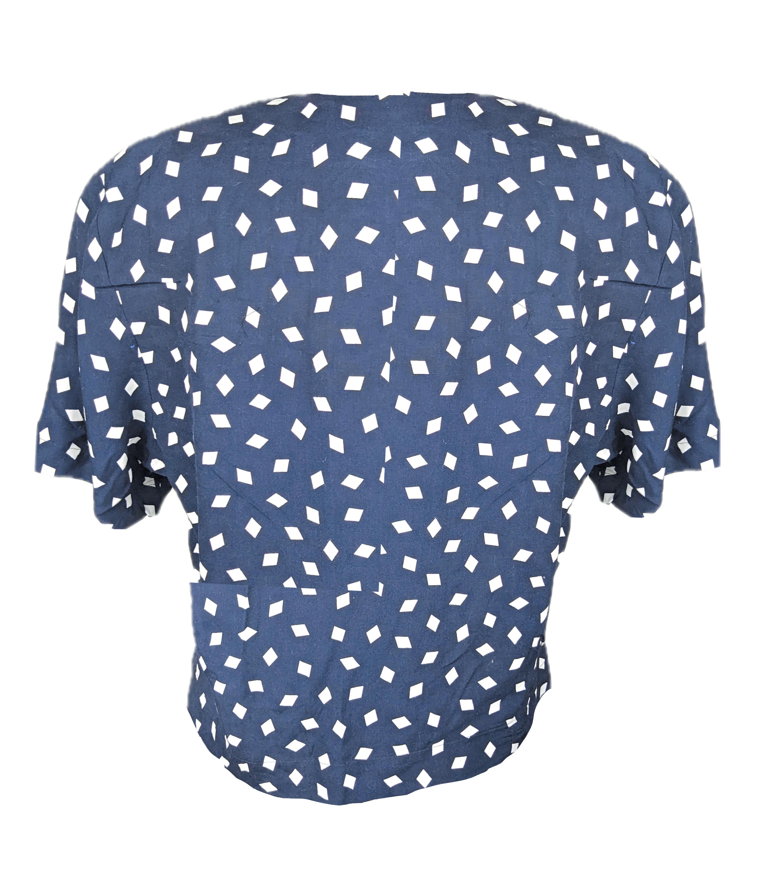 Vintage 1990’s Petite Geo Print Blouse Size M / US 6-8 / IT 42-44 - 4 Thumbnail